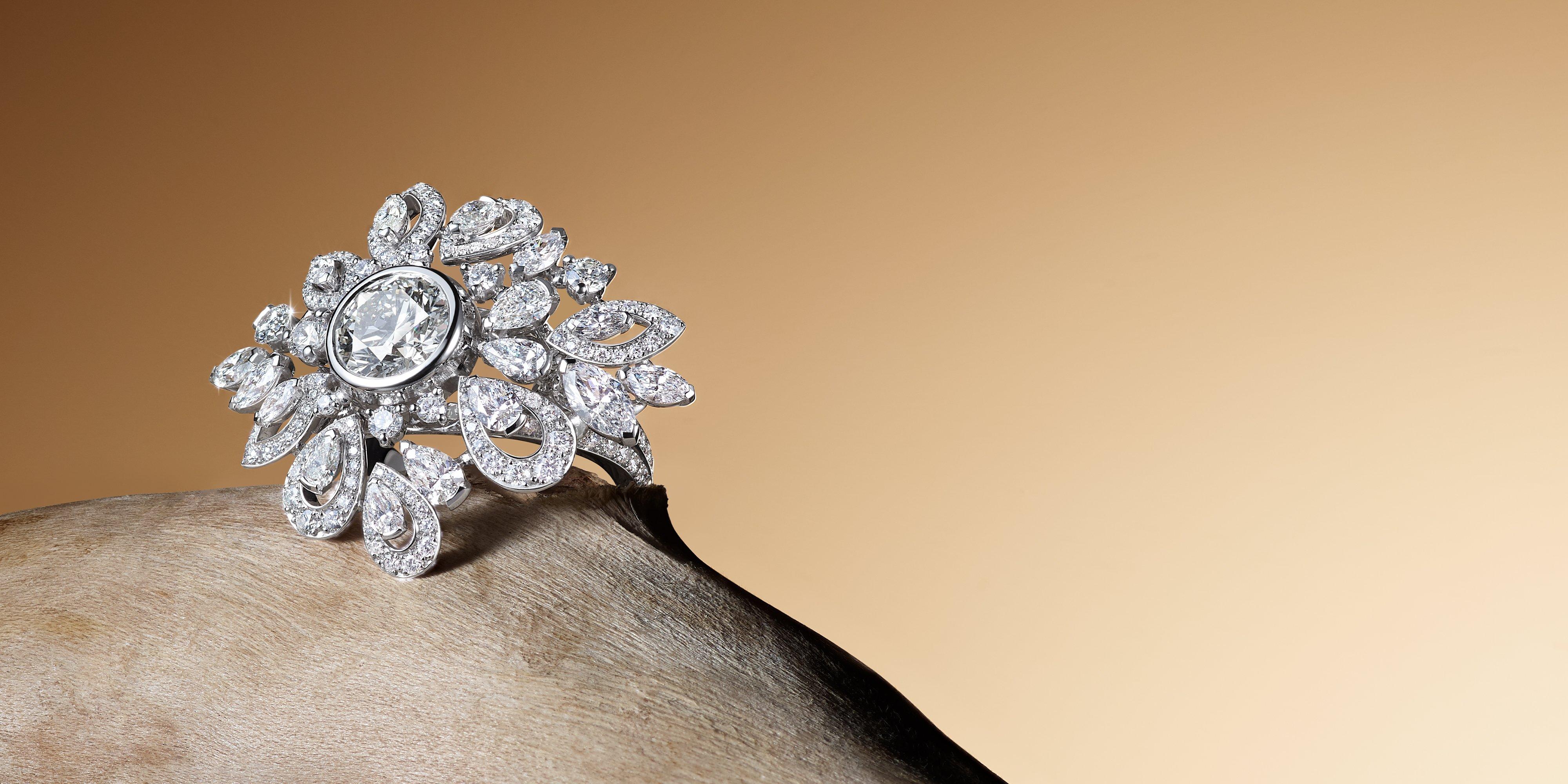 Jacaranda Bloom Cocktail Ring