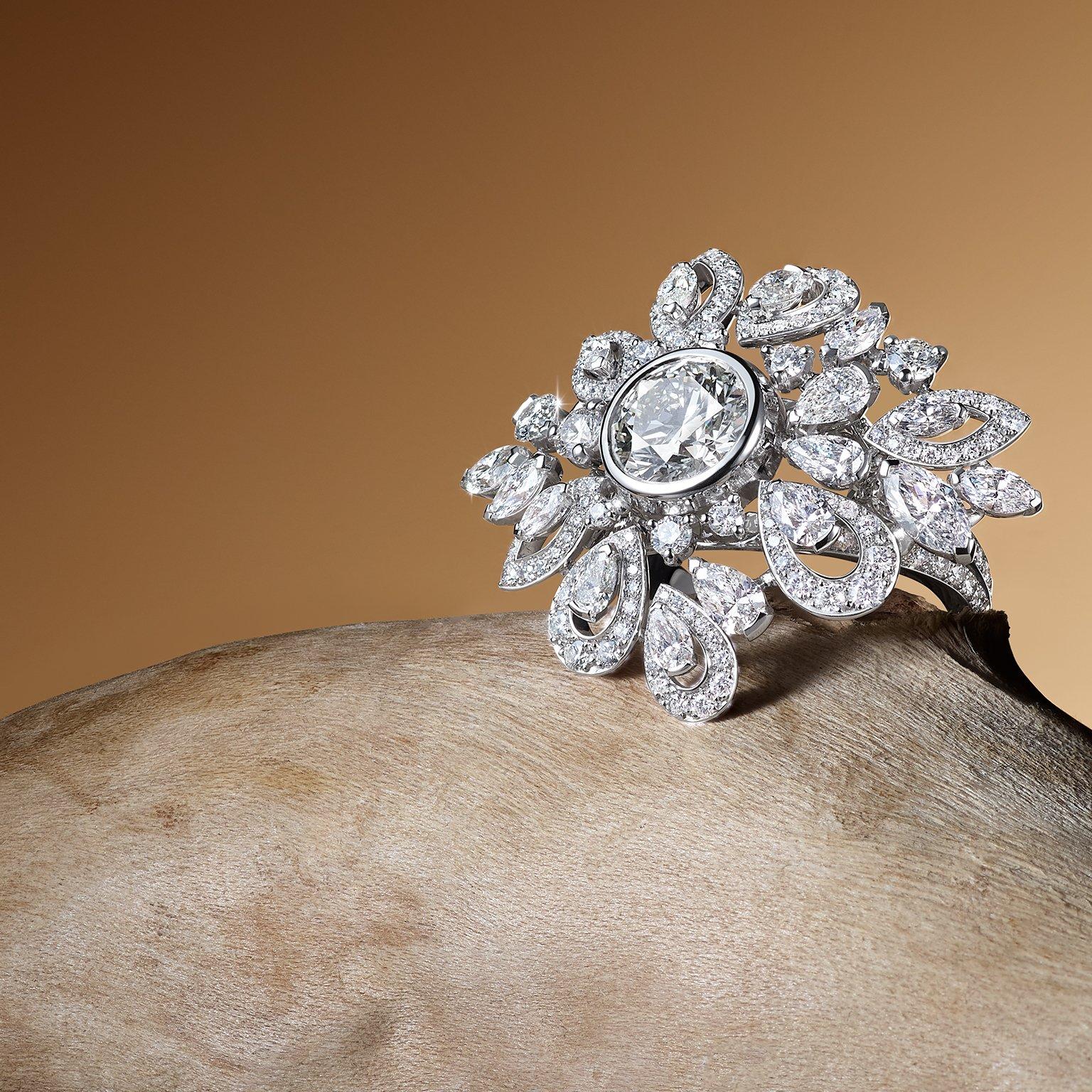 Jacaranda Bloom Cocktail Ring
