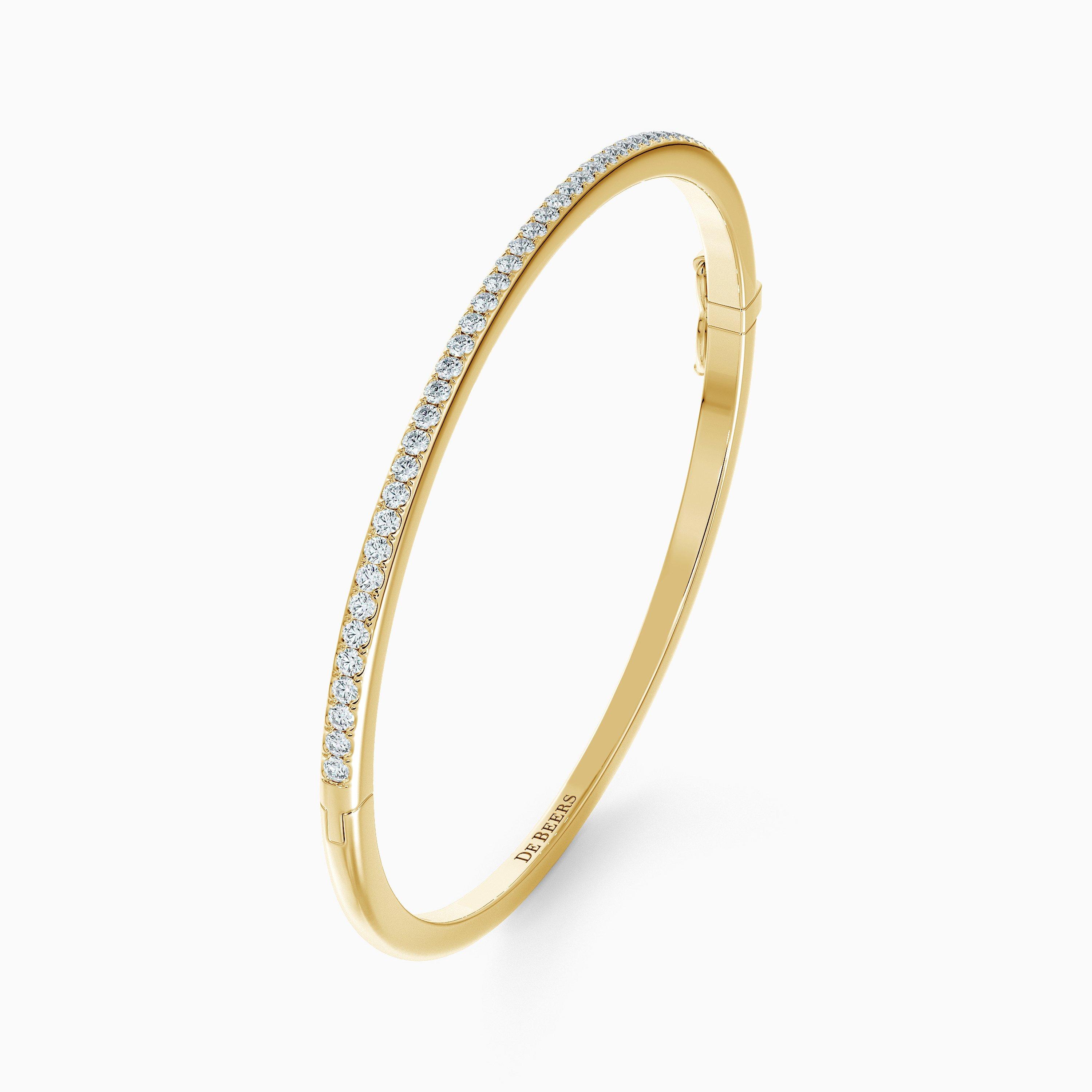 DB Classic Bangle in Yellow Gold, image 2