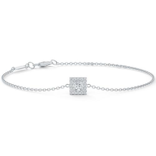 Princess cut store diamond bangle