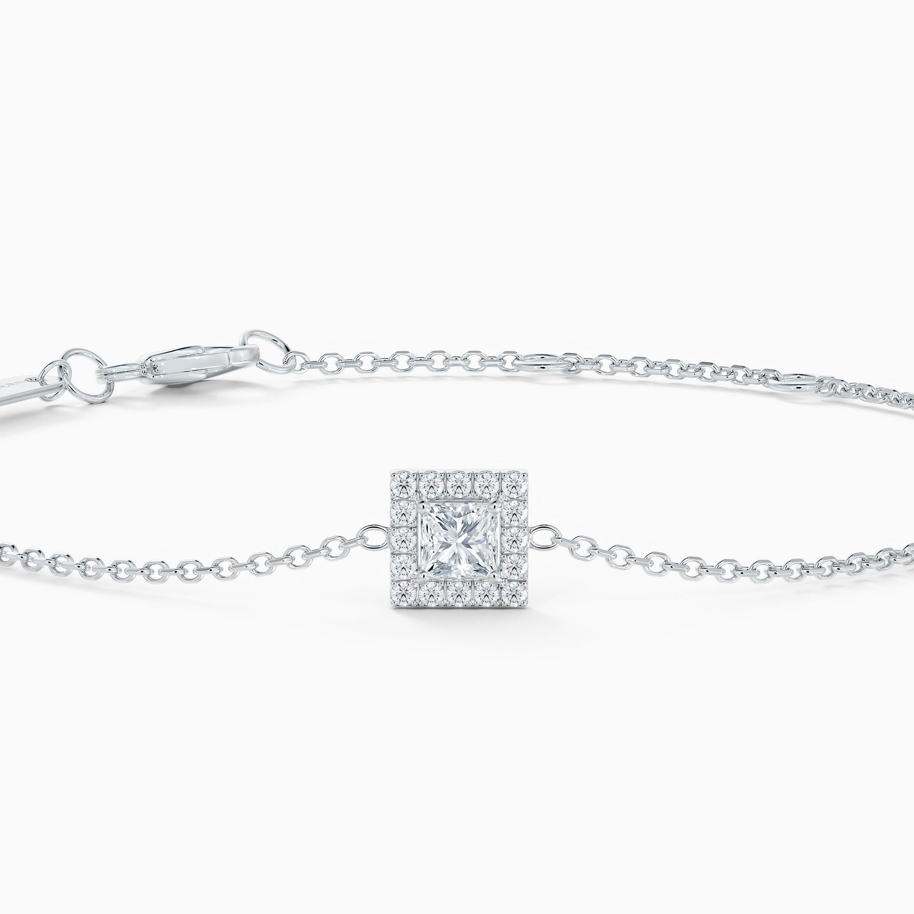 Aura Princess-Cut Diamond Bracelet, image 2