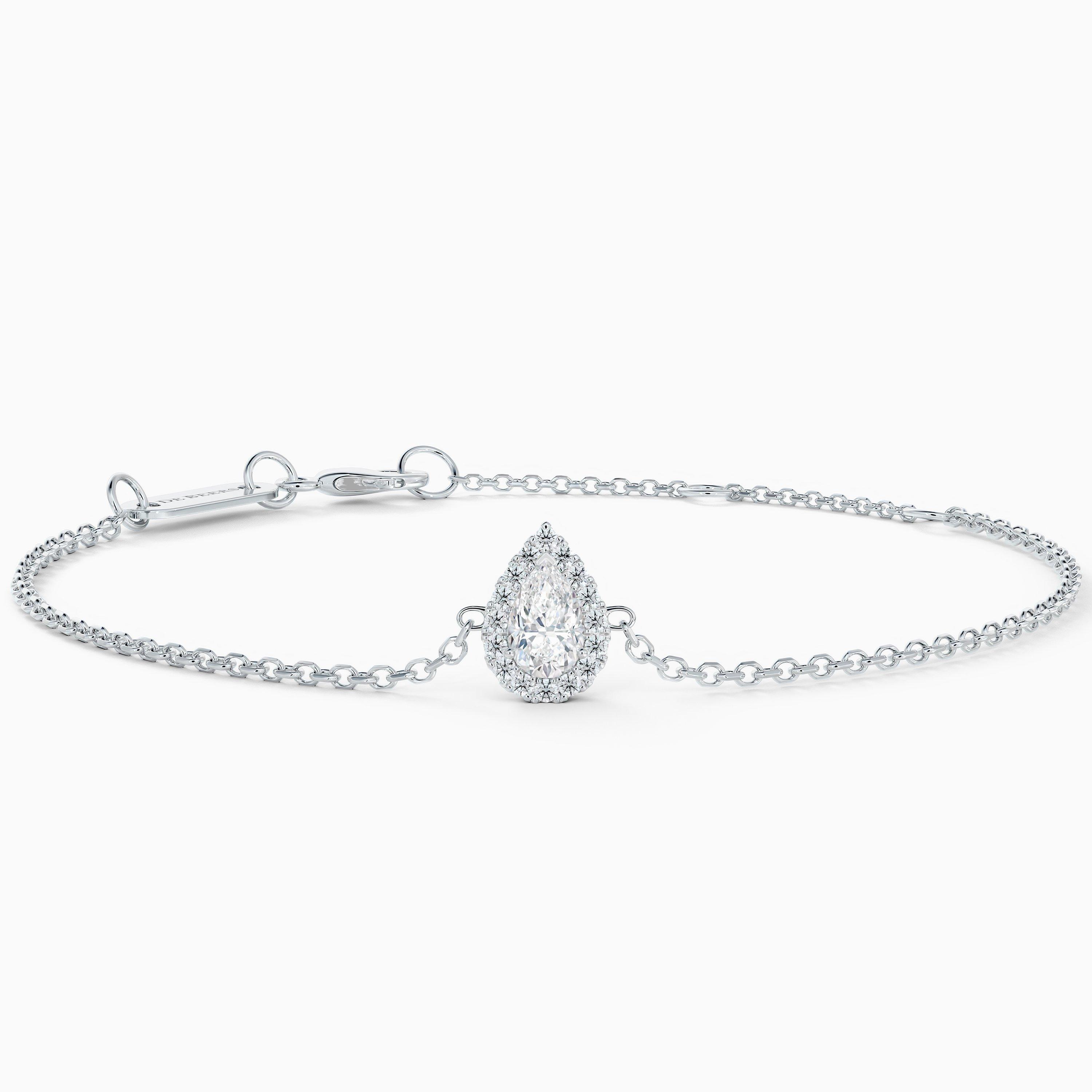 Aura Pear-Shaped Diamond Bracelet, image 1