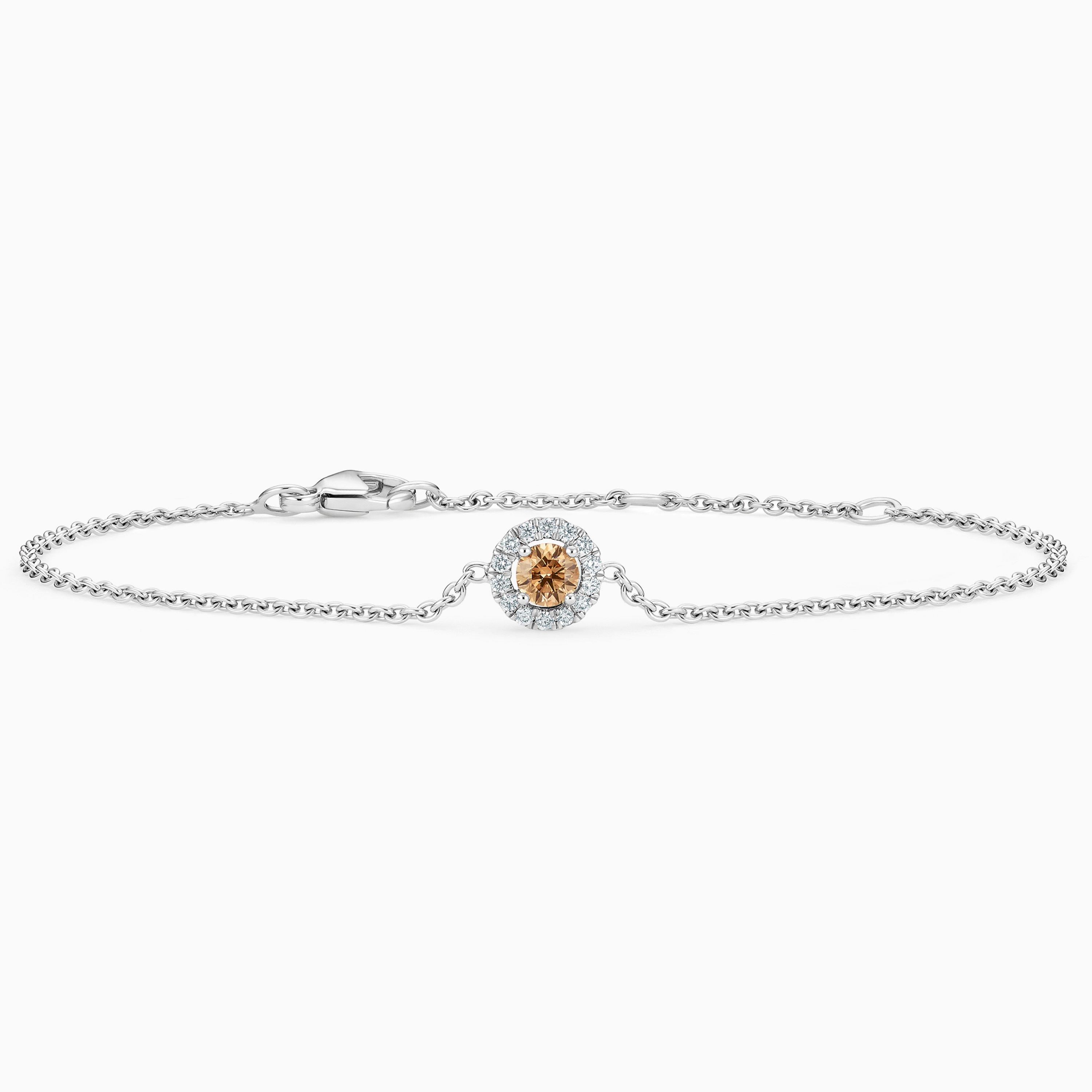 Bracelet Aura Diamant Brun Taille Brillant, image 1