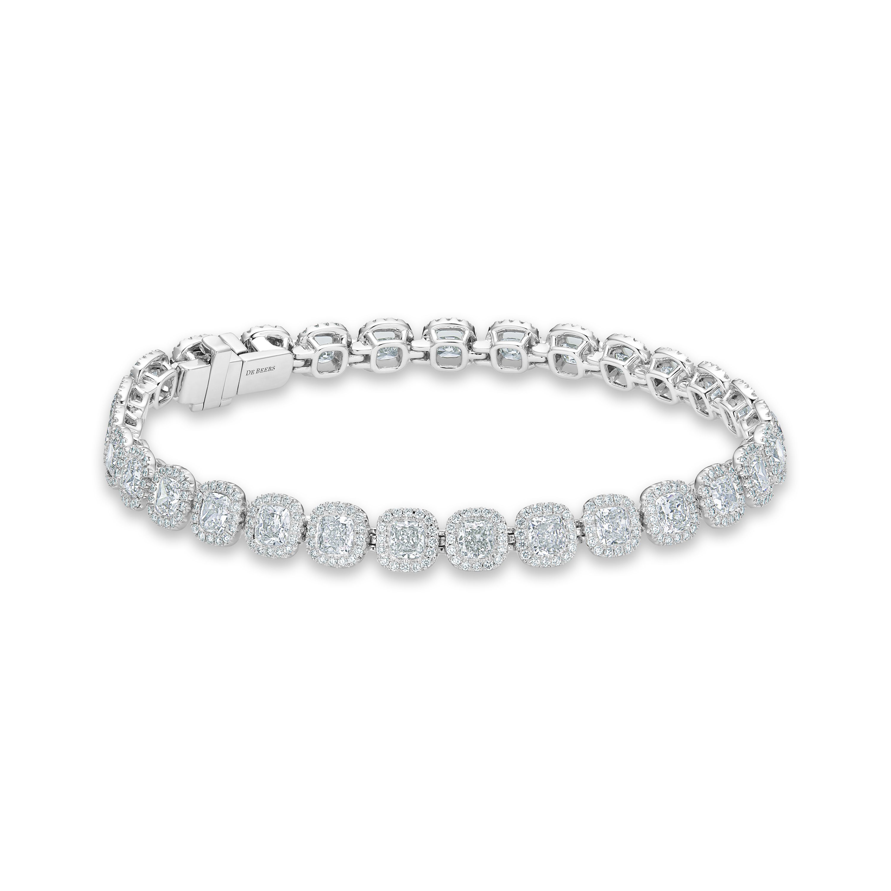 Aura cushion-cut diamond bracelet, image 1