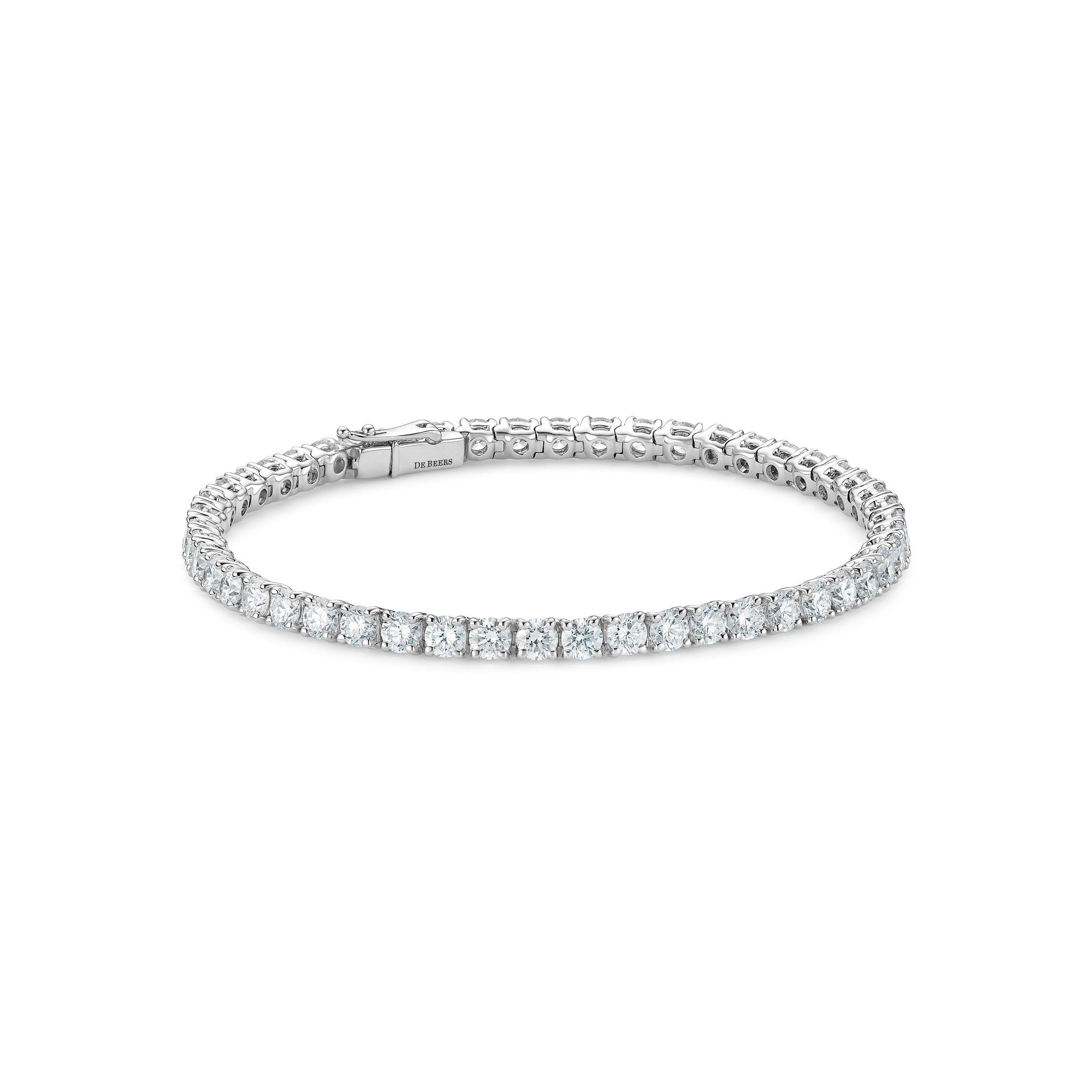 De Beers Jewellers 18kt rose gold and titanium RVL diamond cord bracelet - Black