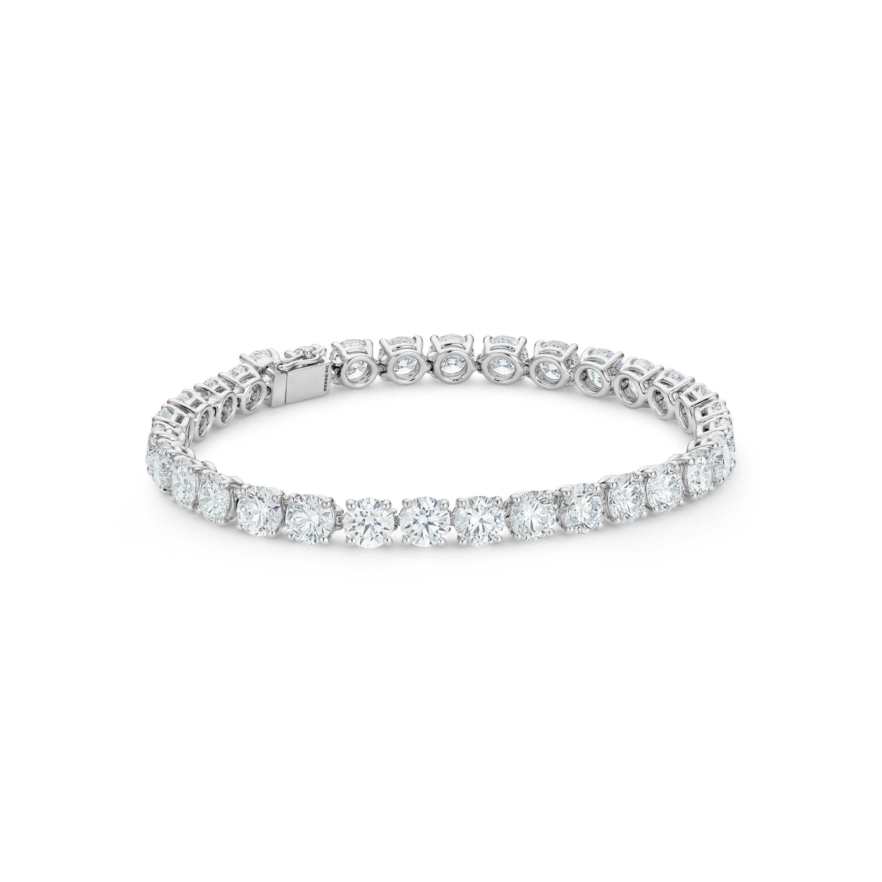 DB Classic Eternity Line Round Brilliant Diamond Bracelet, image 1