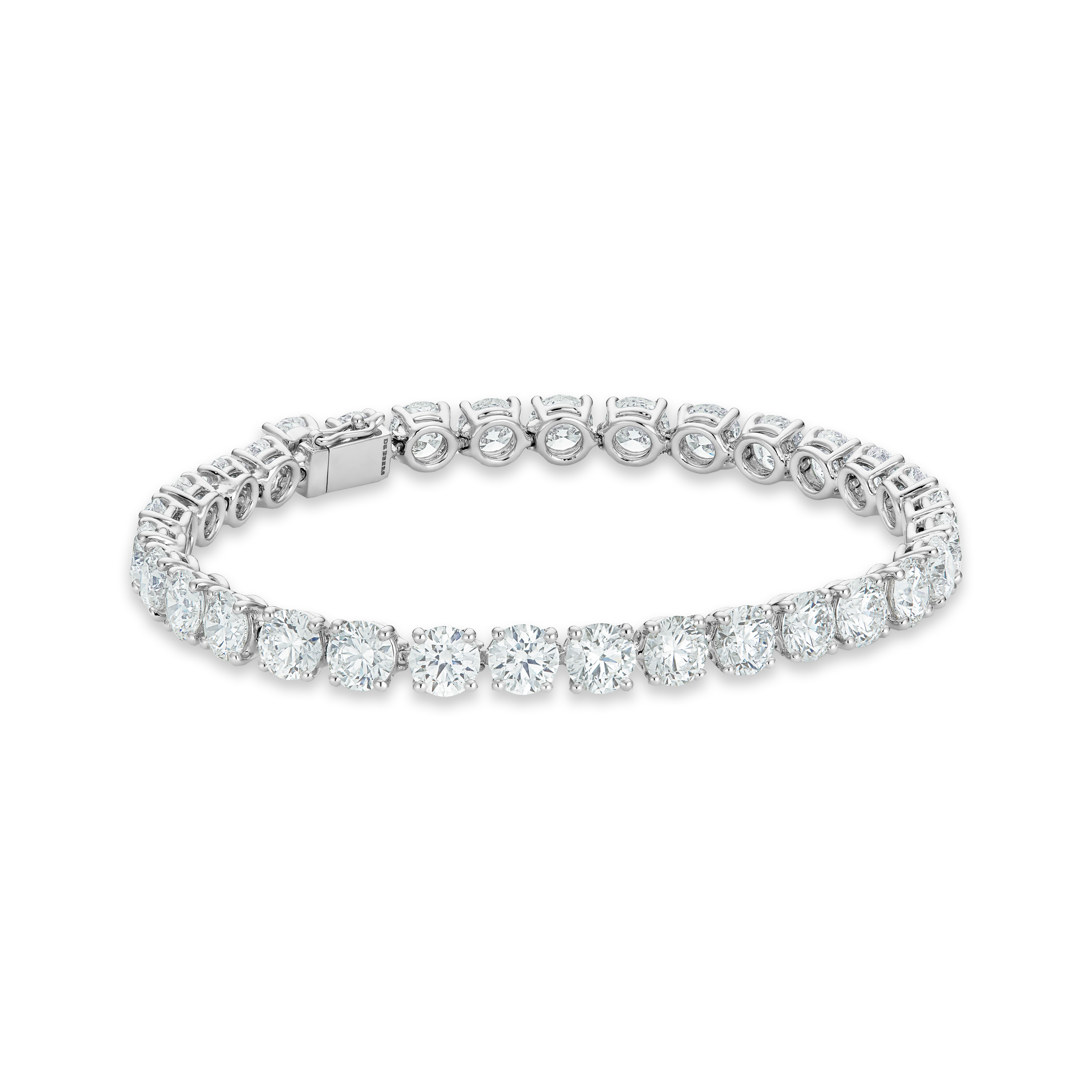 DB Classic eternity line round brilliant diamond bracelet | De Beers US