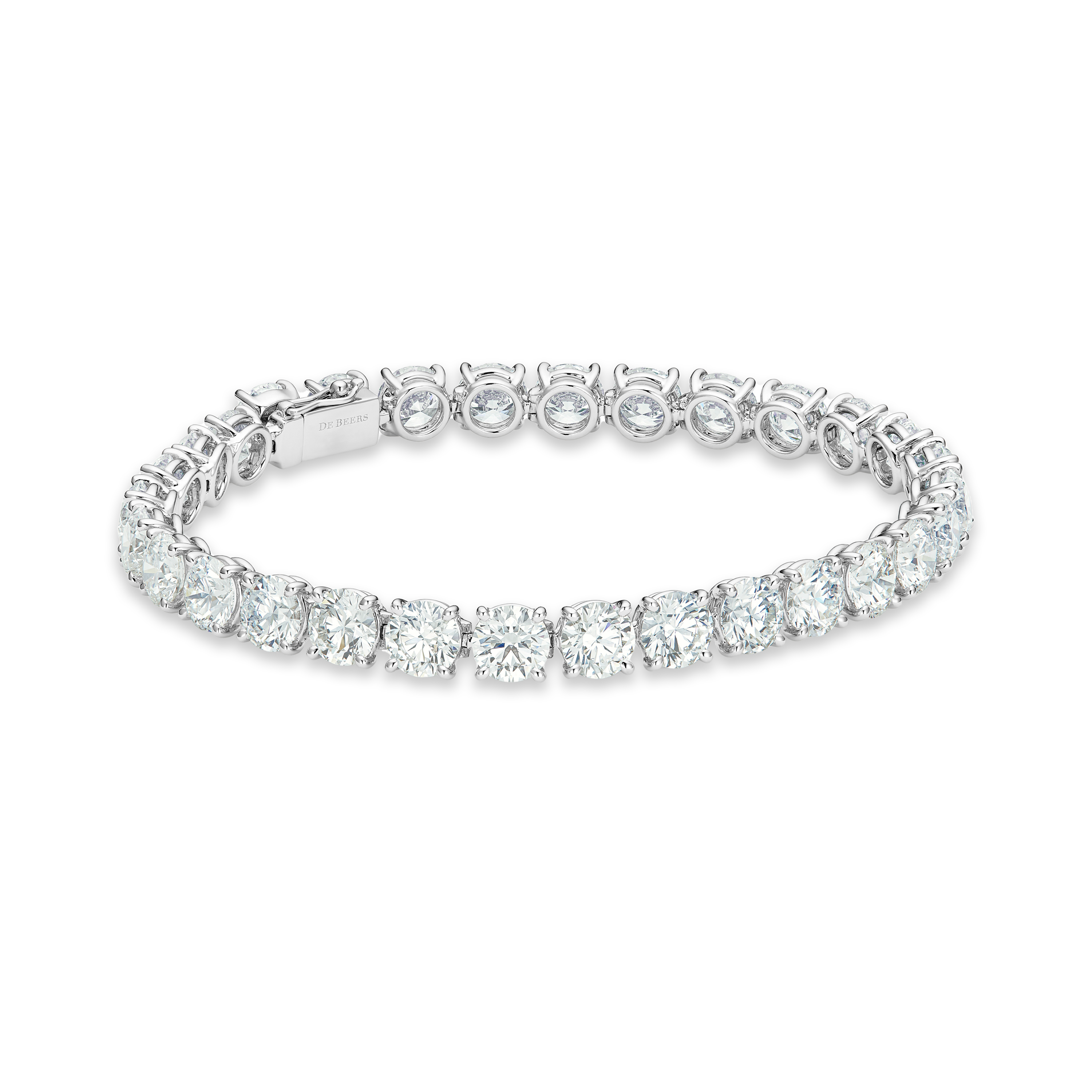 DB Classic Eternity Line Round Brilliant Diamond Bracelet, image 1