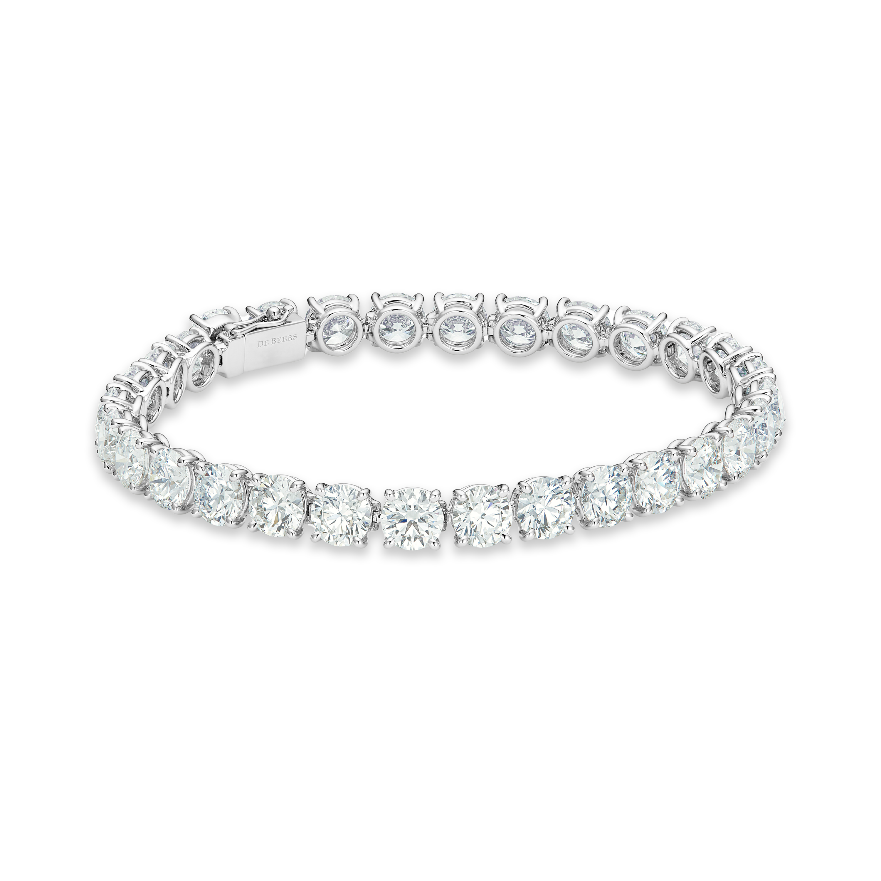 DB Classic eternity line round brilliant diamond bracelet, image 1