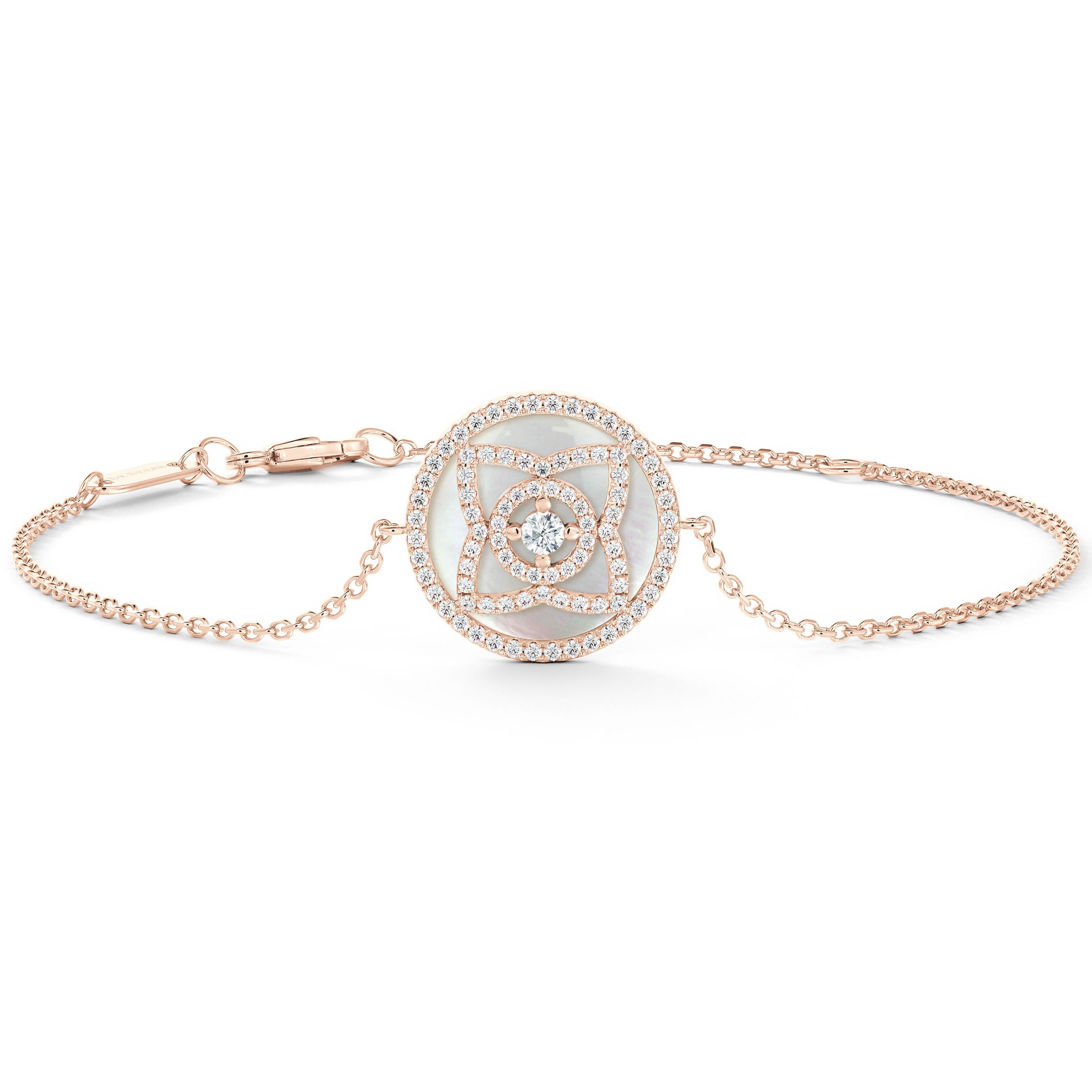 Rose Des Vents Bracelet Yellow Gold, Diamond and Mother-of-Pearl