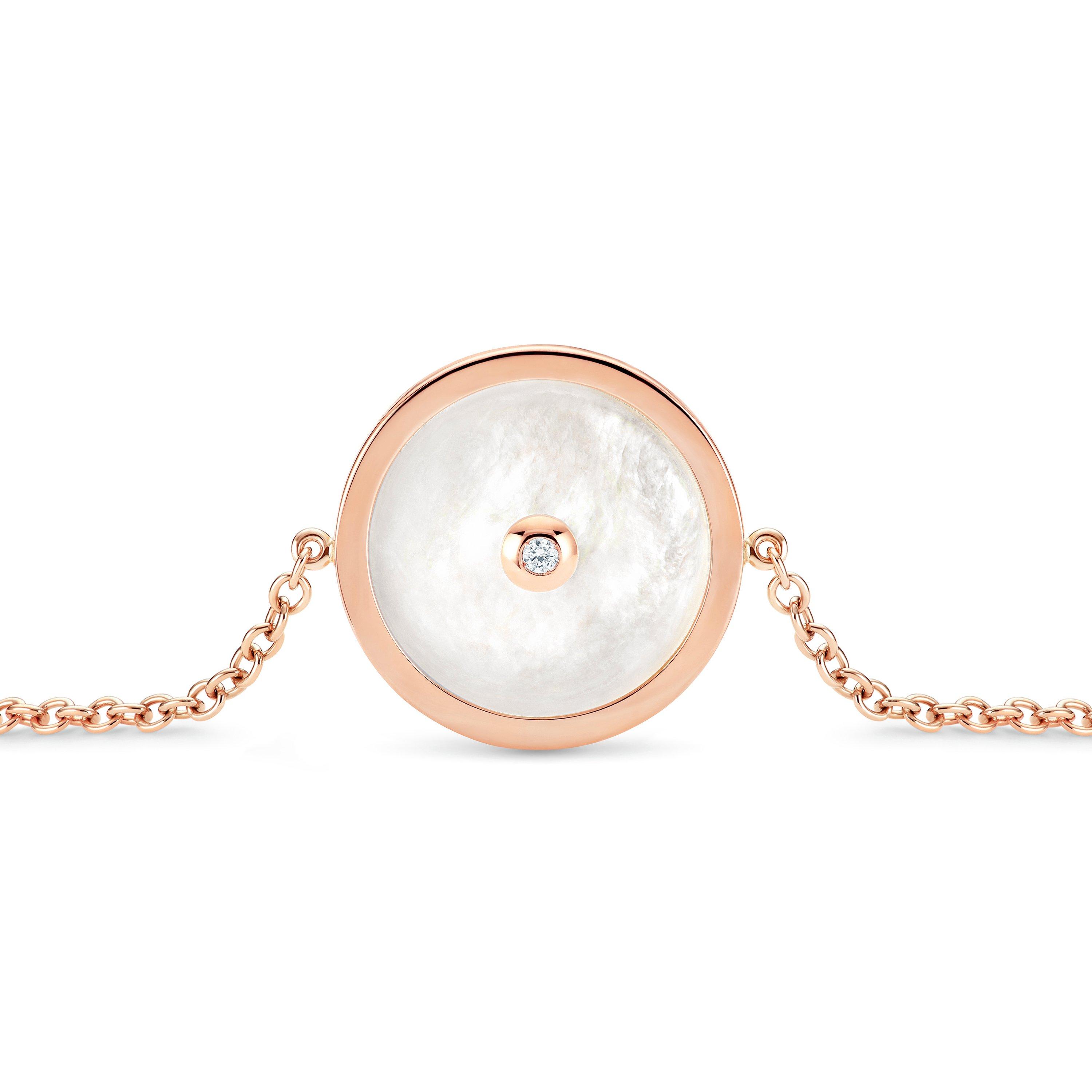 Enchanted Lotus 珍珠母貝玫瑰金鉆石手鏈, image 3