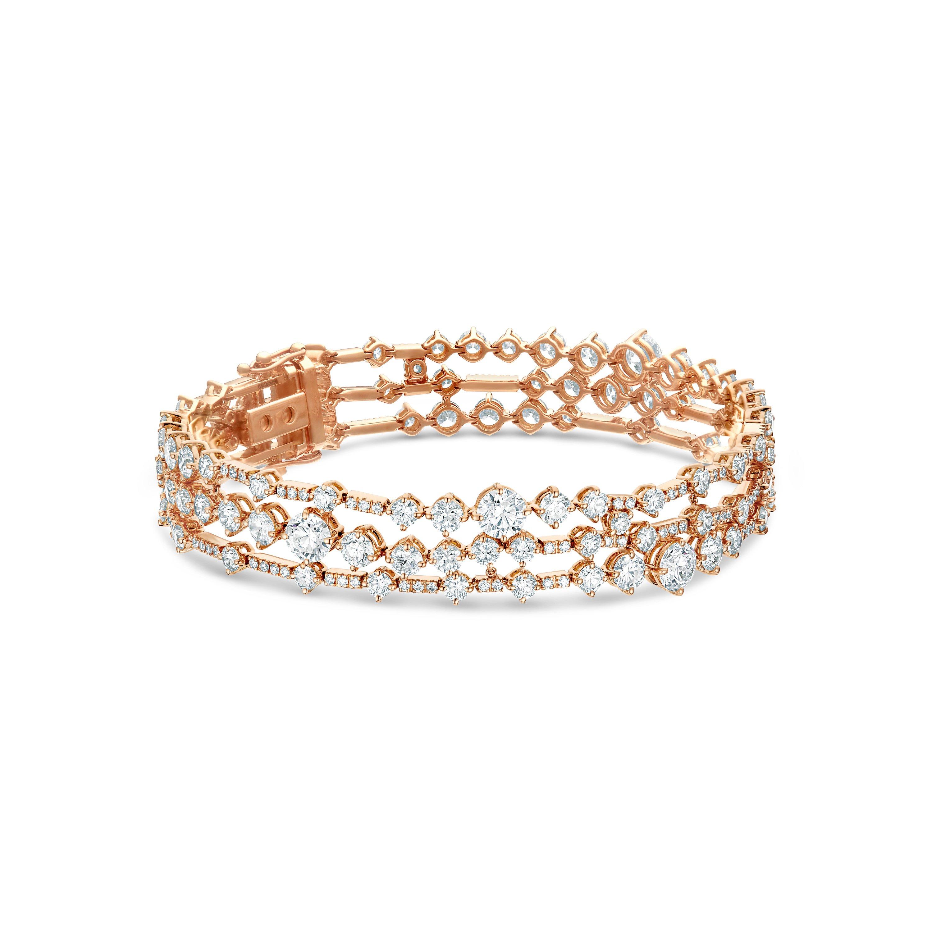 De Beers RVL Bangle in Rose Gold