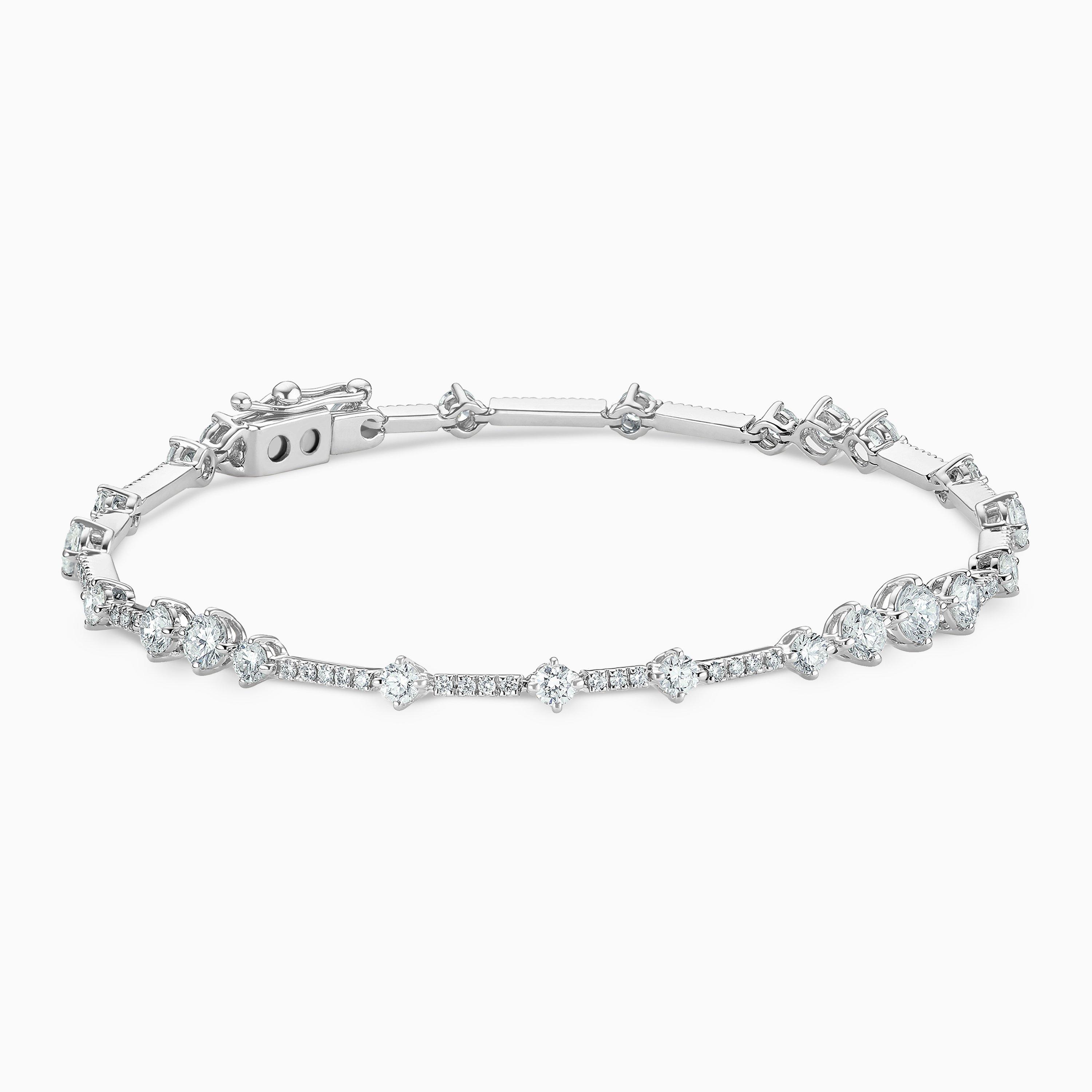 Arpeggia One Line Bracelet in White Gold, image 1