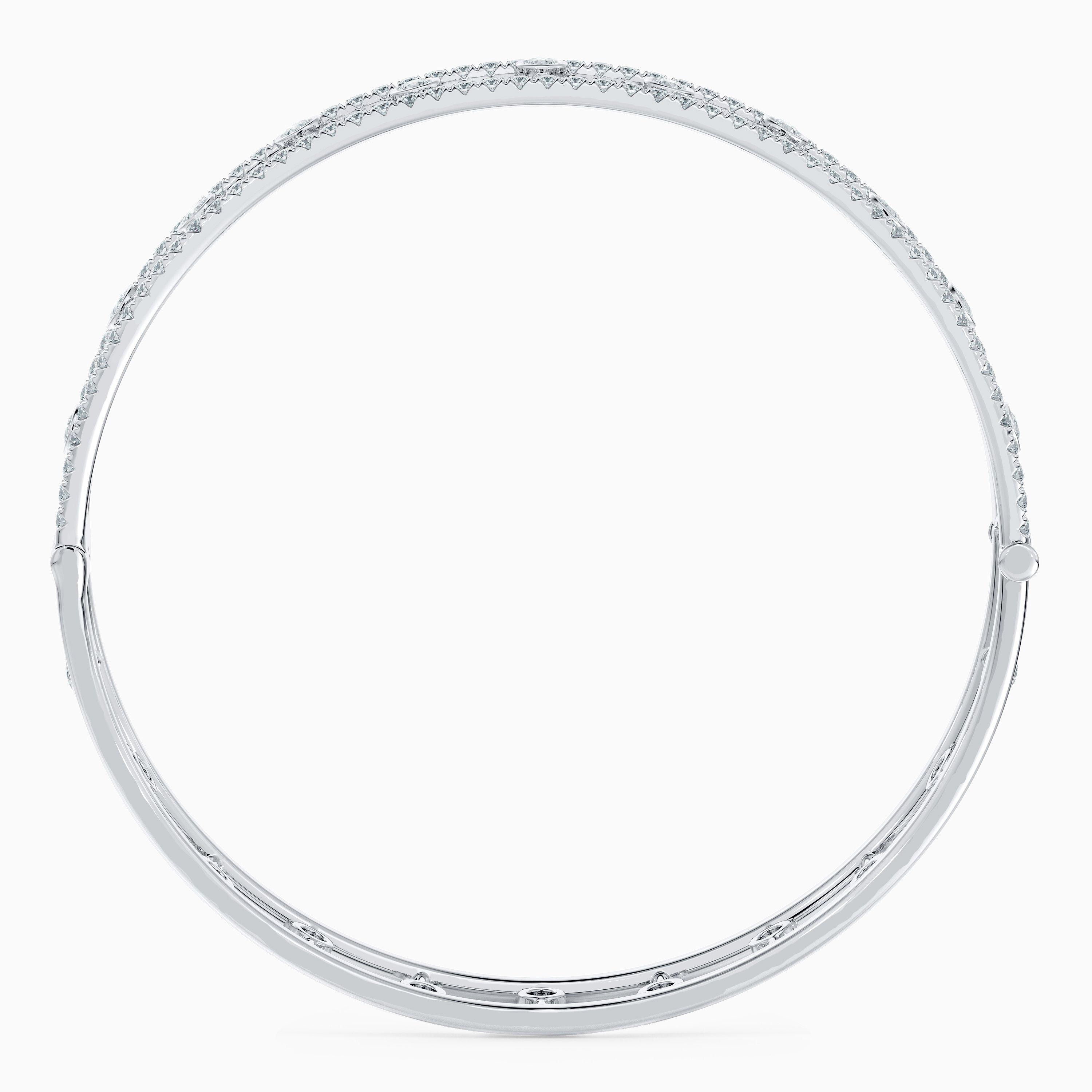 atelier el Drop bangle（K10＋pearl） Dewdrop bangle in white gold | De Beers US