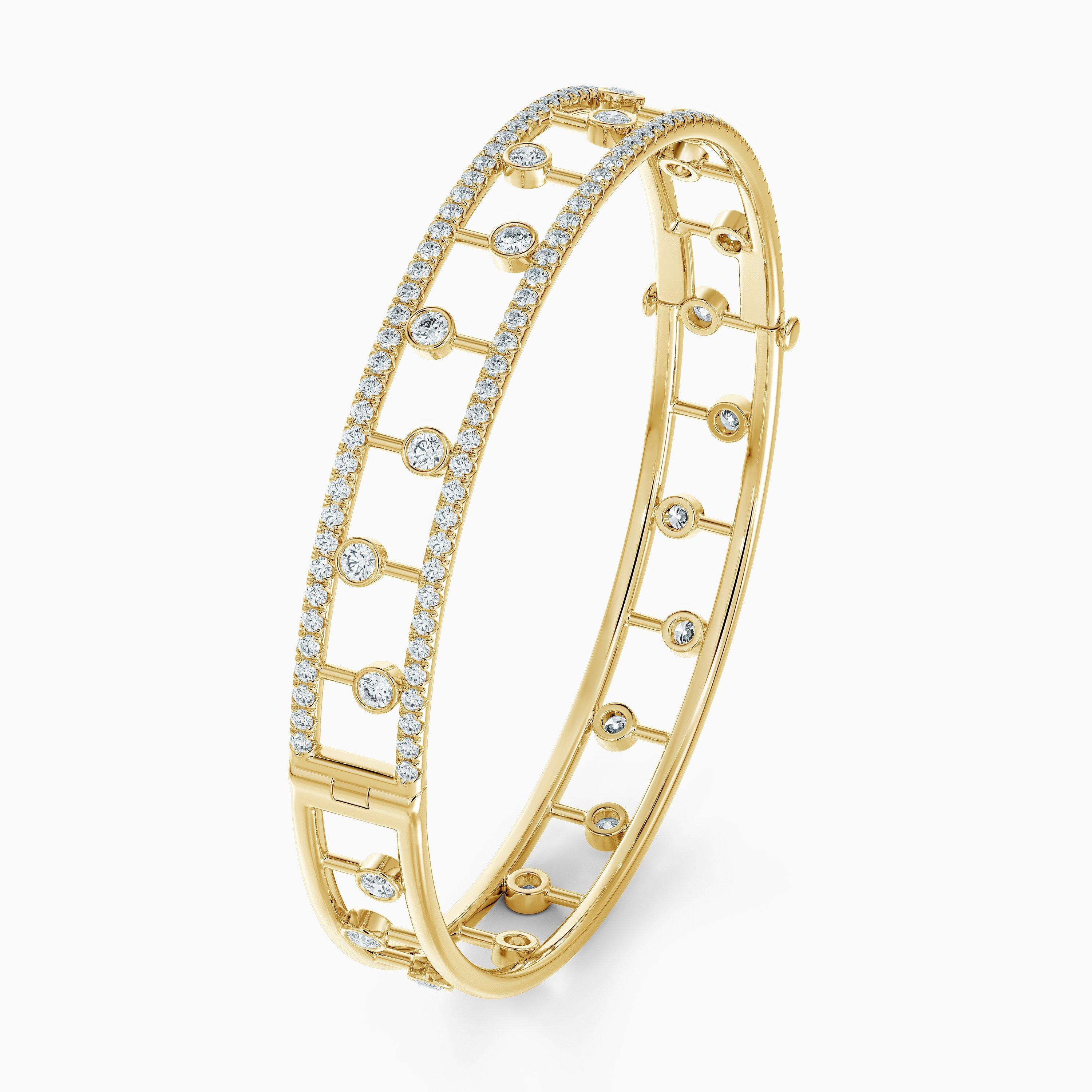 Dewdrop Bangle in Yellow Gold, image 2