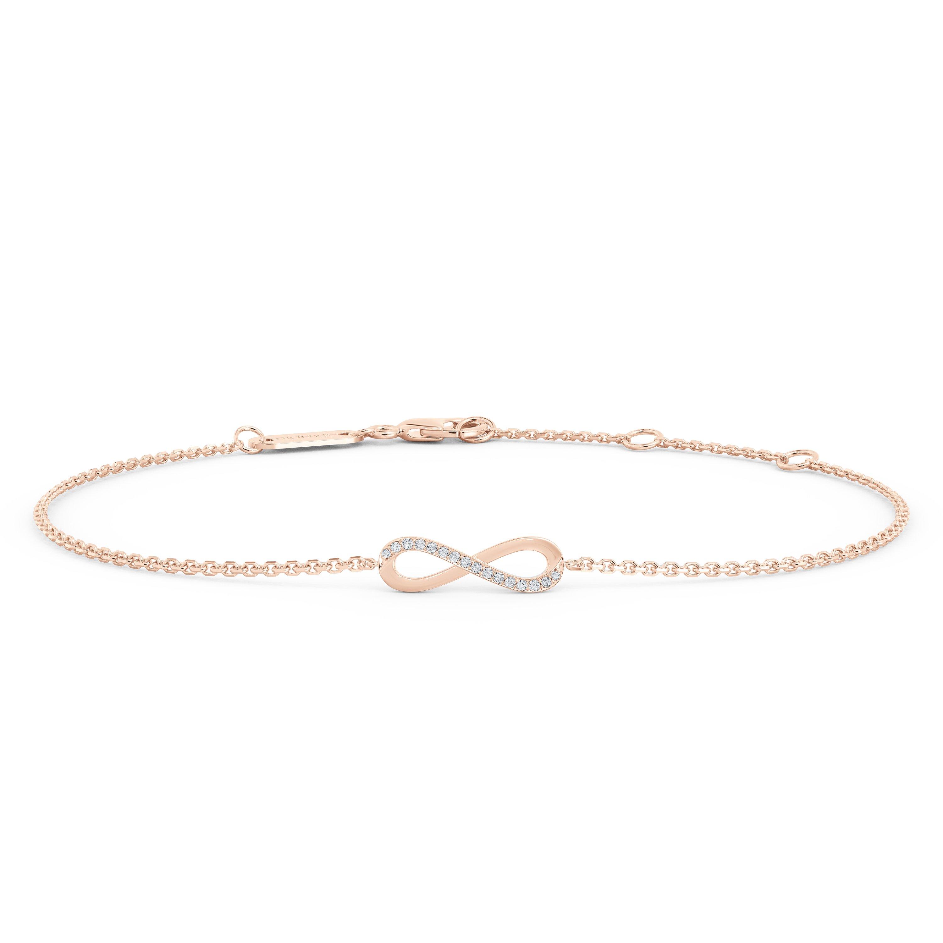 De Beers De Beers RVL Black Cord Bracelet in Rose Gold