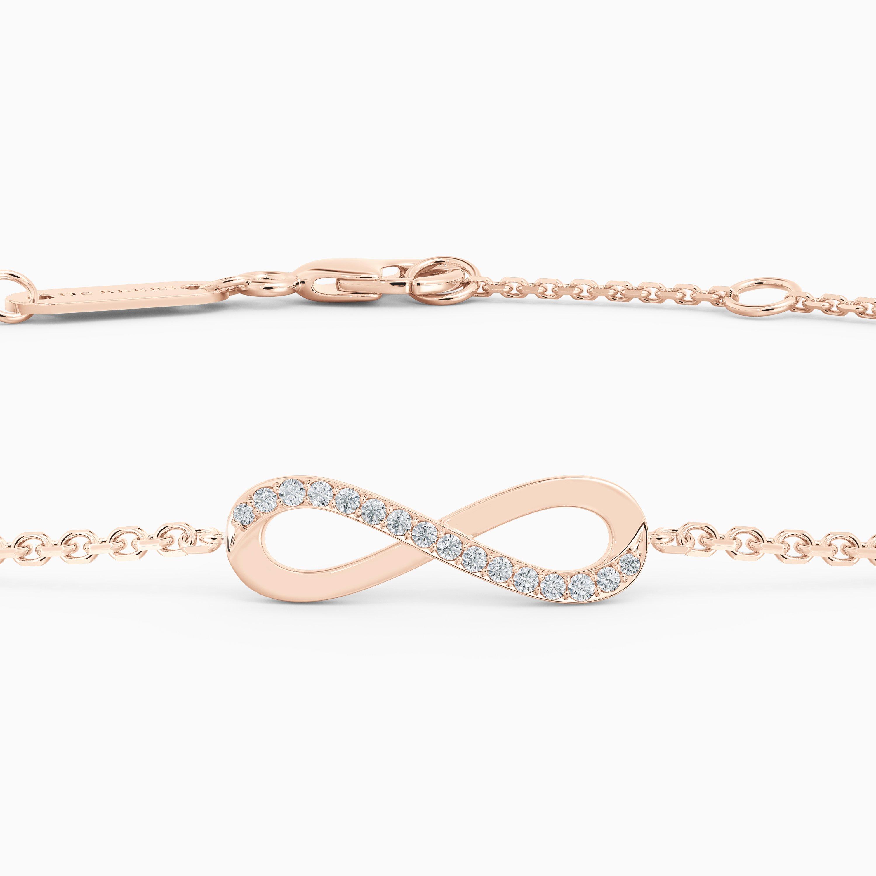 Bracelet Infinity en Or Rose, image 2