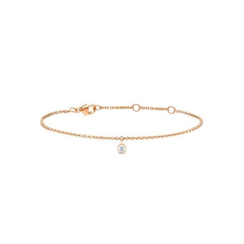 Bracelet Clea un diamant en or rose