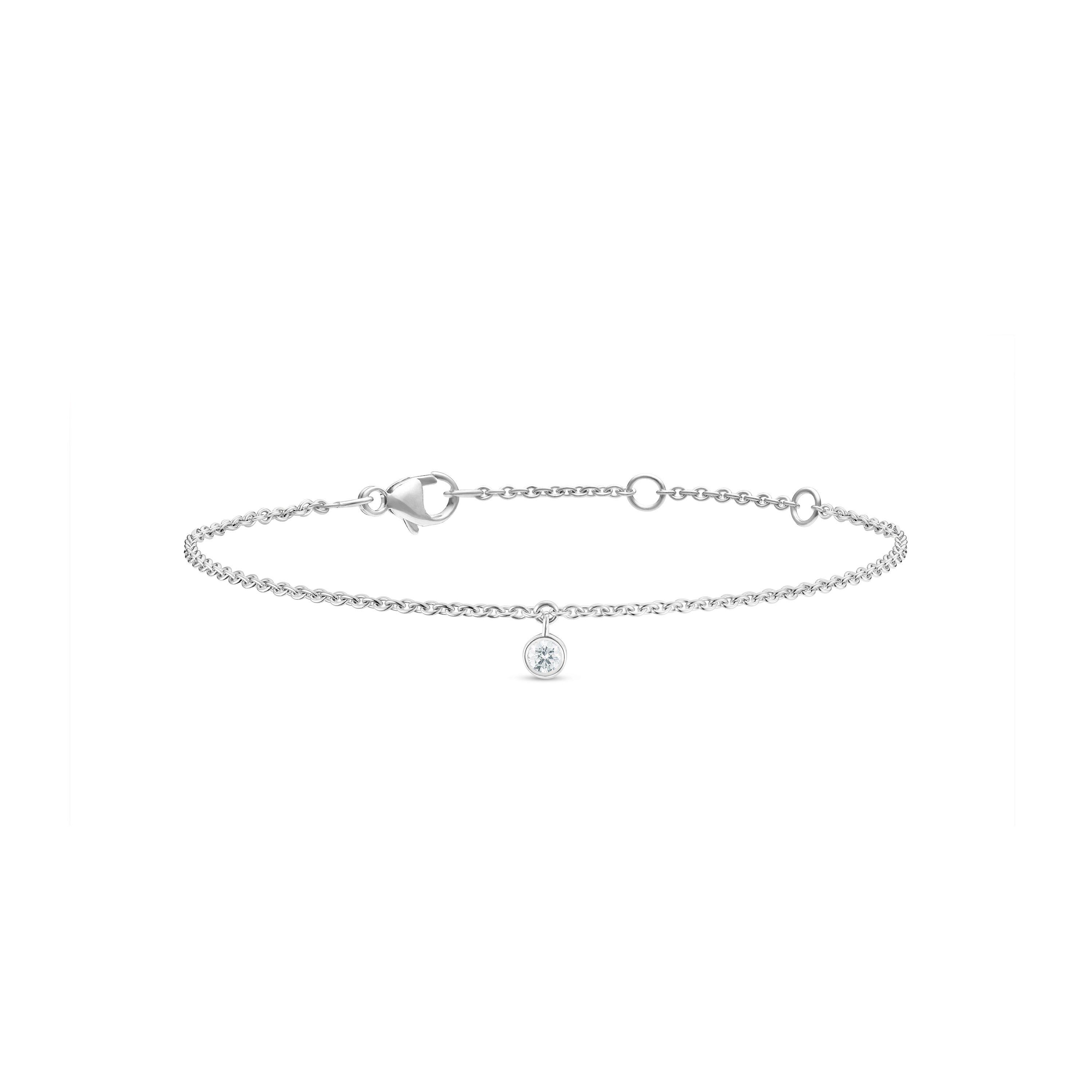 De Beers Talisman Charm Bracelet in White Gold