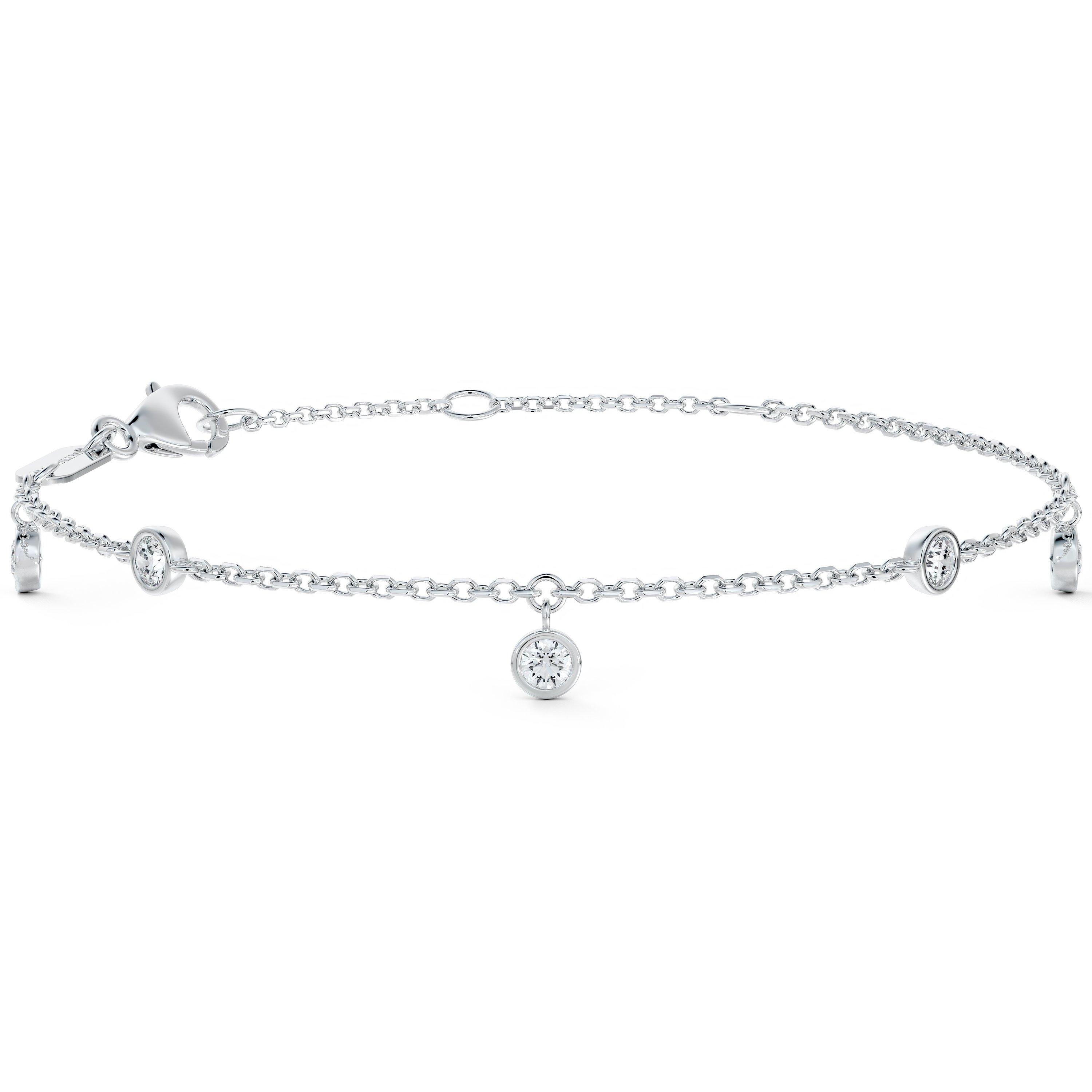 Debeers Clea Five Diamond Bracelet In Metallic