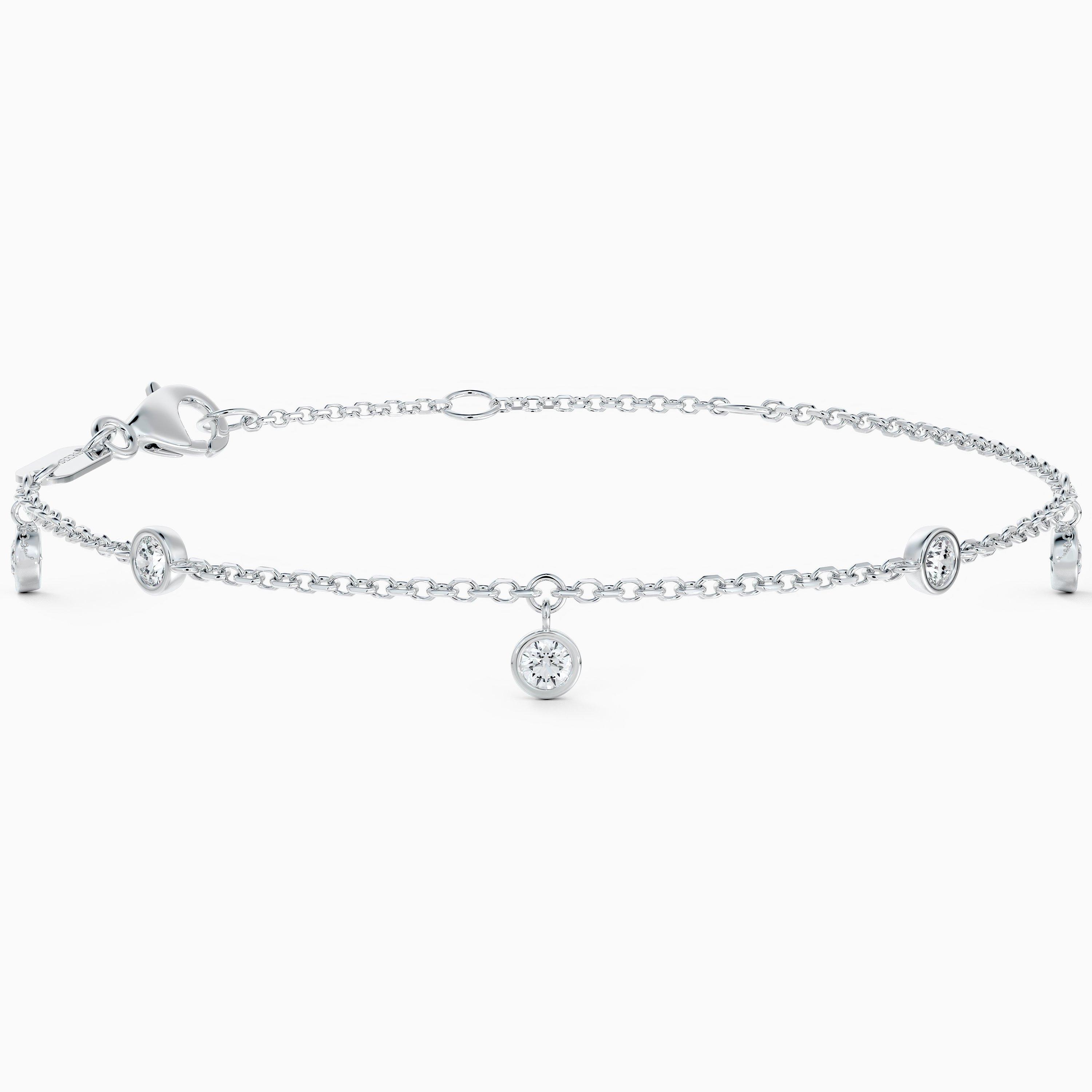 Clea Five Diamond Bracelet in White Gold, image 1