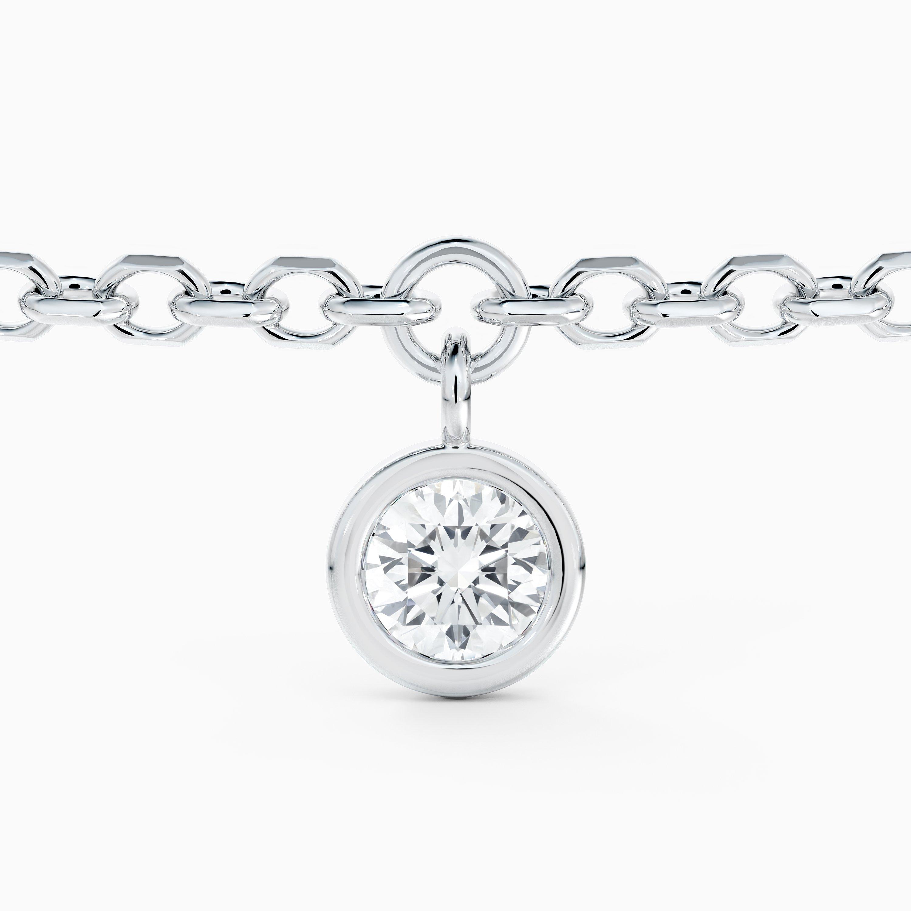 Bracelet Clea cinq diamants en or blanc, image 3