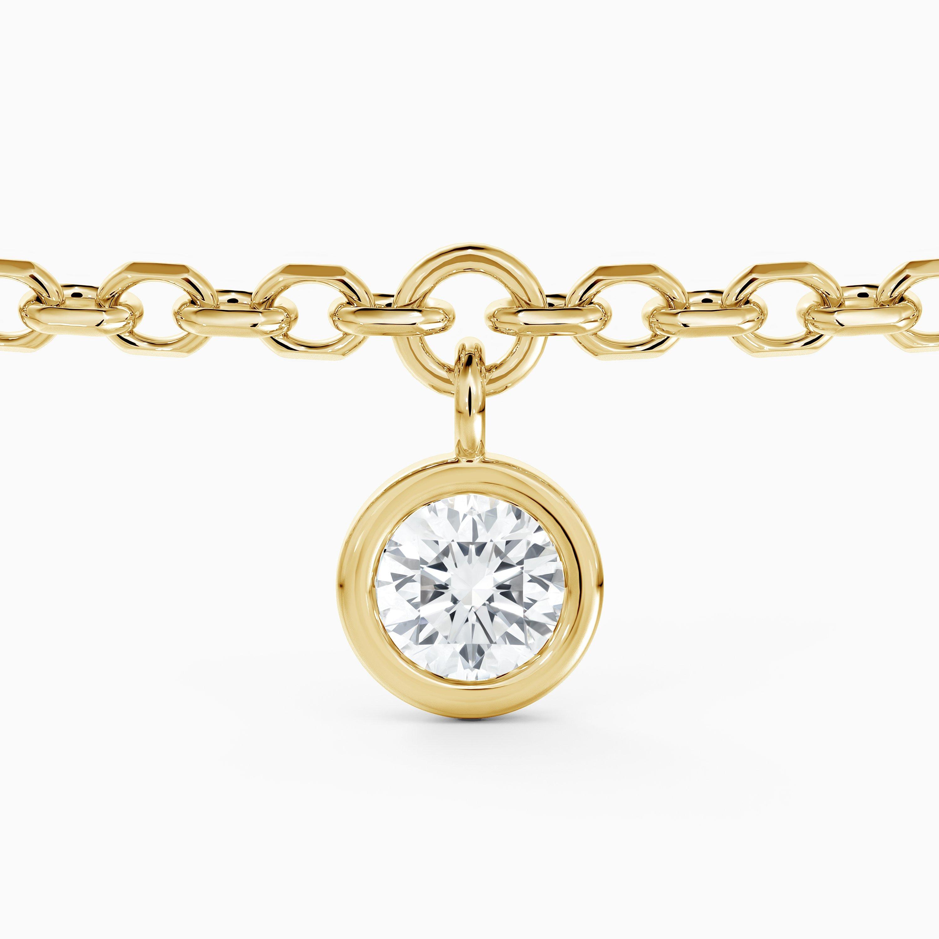 Clea黃金五鑽手鍊, image 4