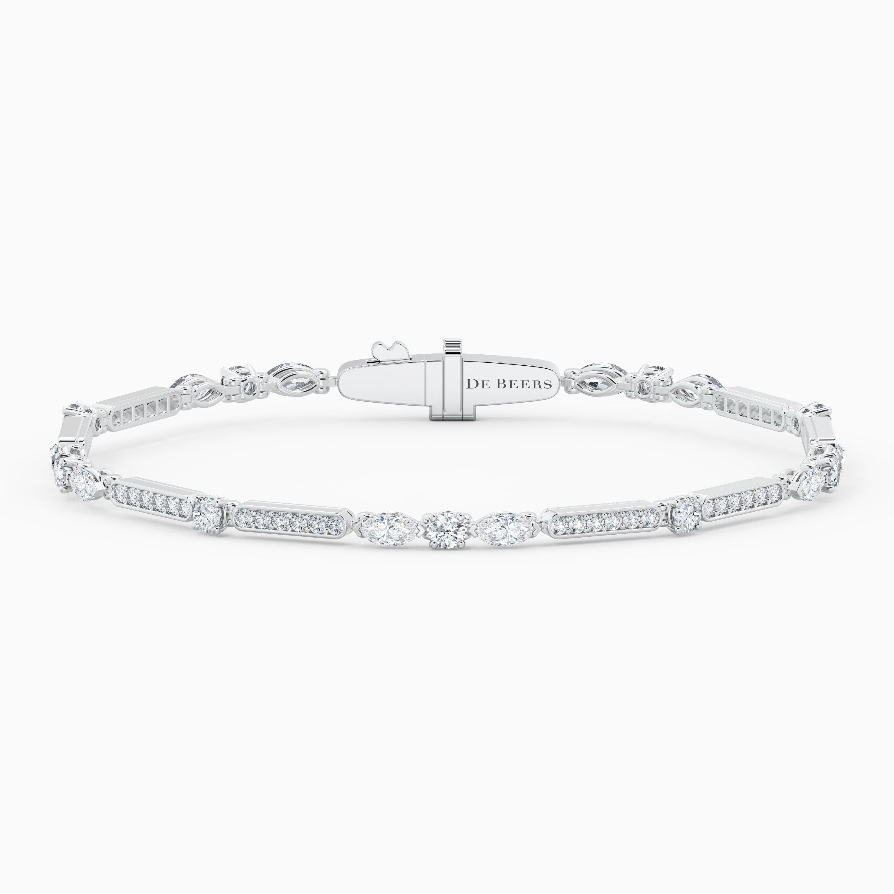 Snow Dance Bracelet in White Gold, image 1