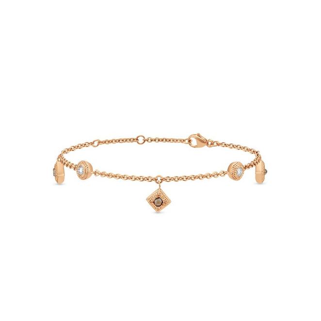 Talisman charm bracelet in rose gold