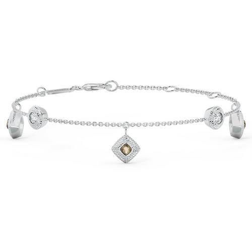 White gold on sale charm bracelet