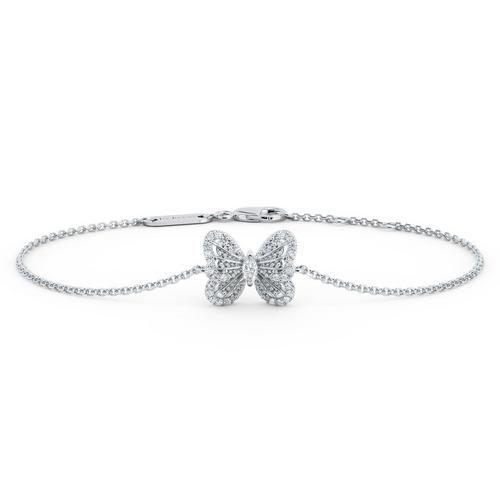 Portraits of Nature butterfly bracelet in white gold