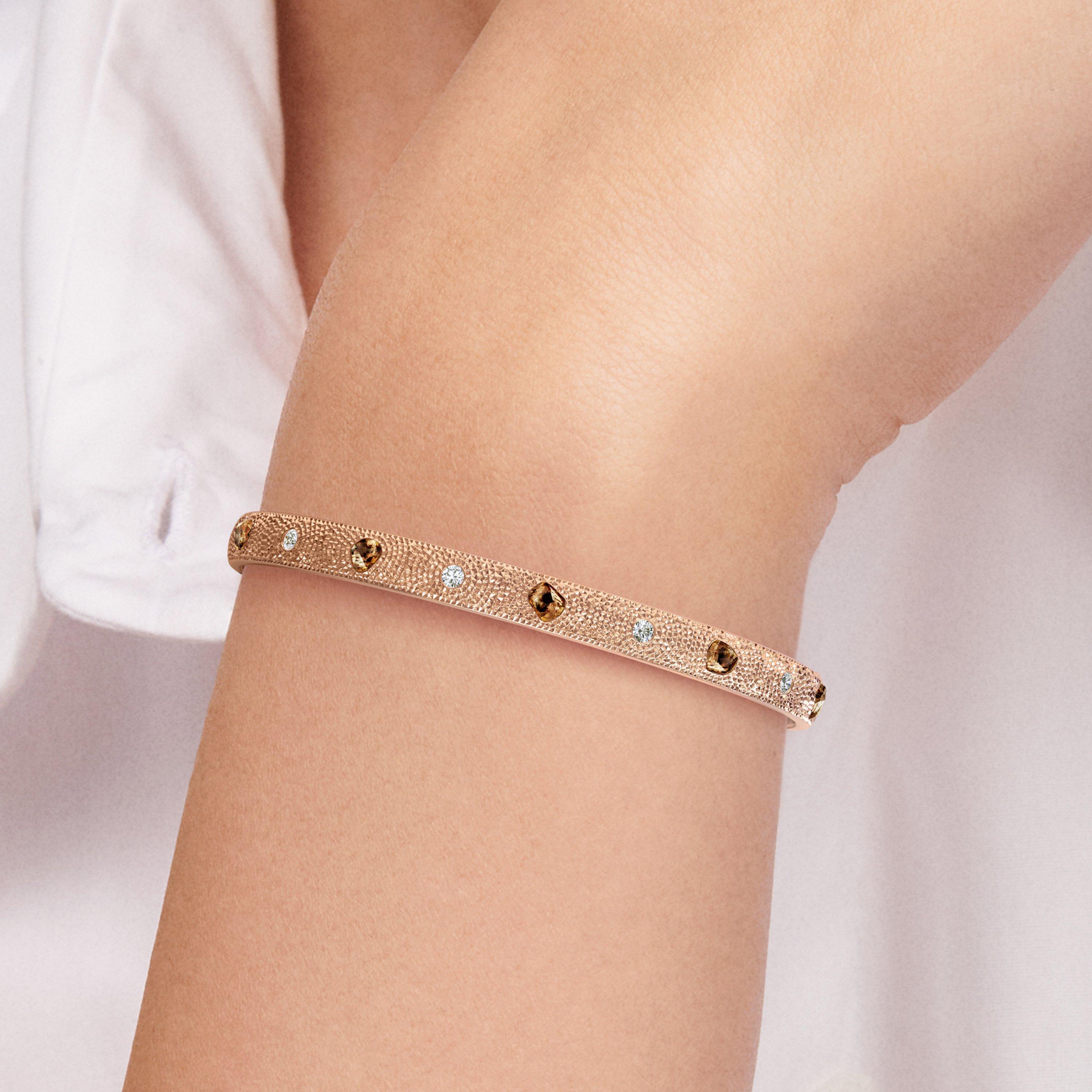 Talisman bangle in rose gold, image 3
