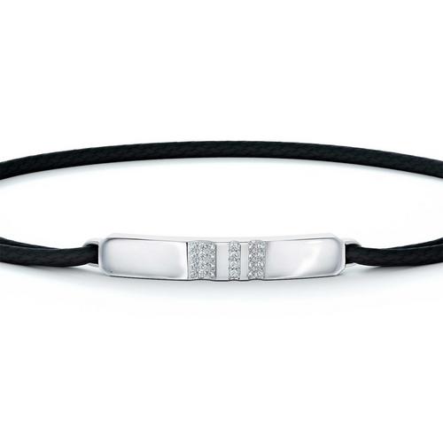 De Beers De Beers RVL Black Cord Bracelet in Rose Gold