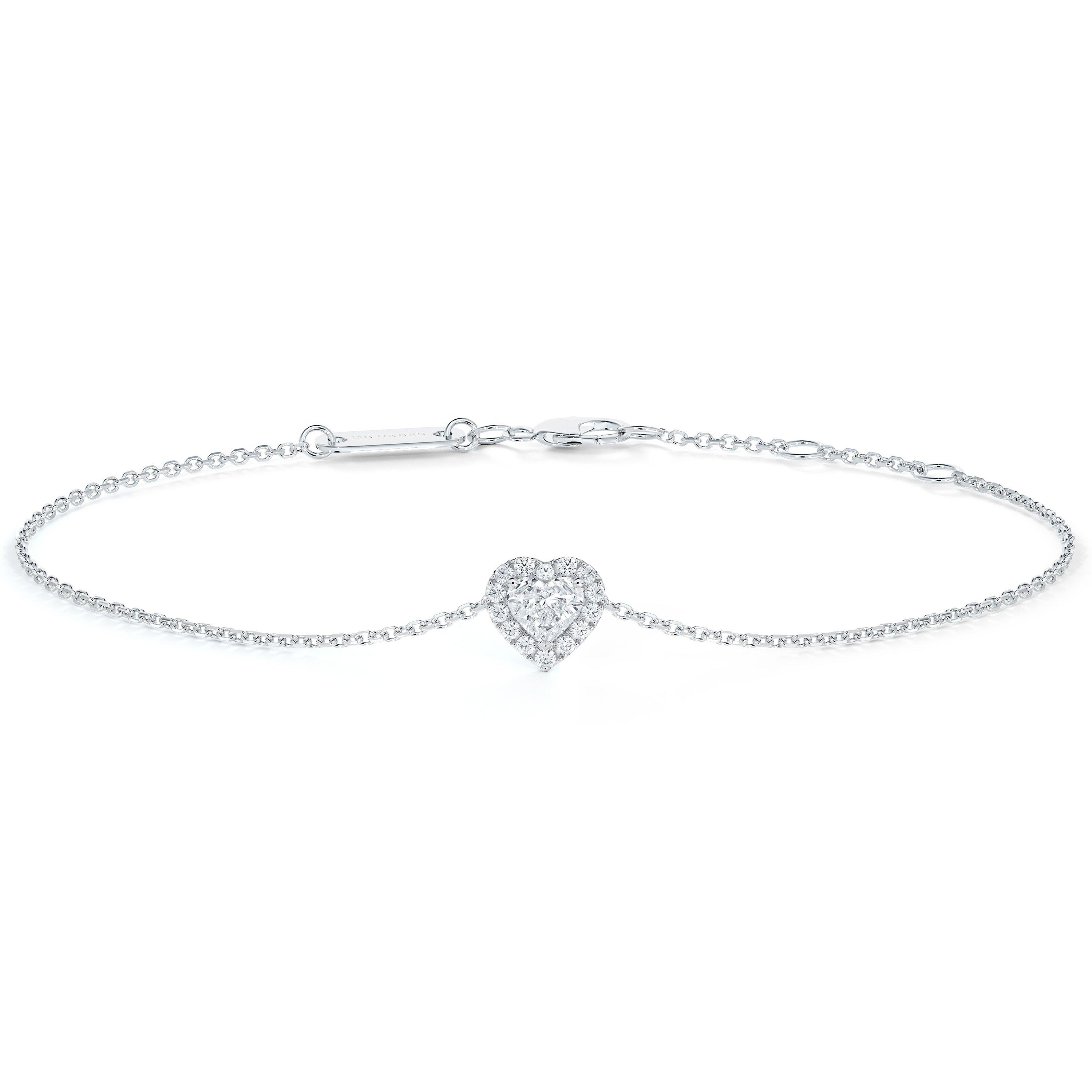 Aura heart-shaped diamond bracelet