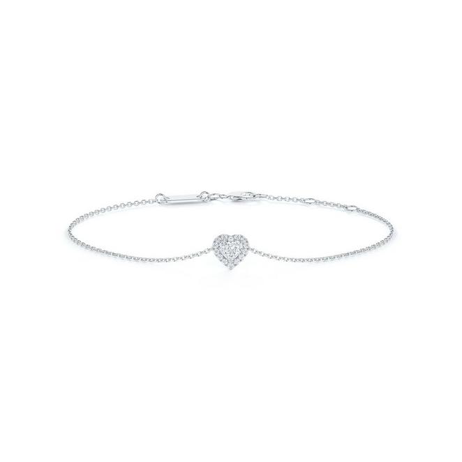 Aura heart-shaped diamond bracelet