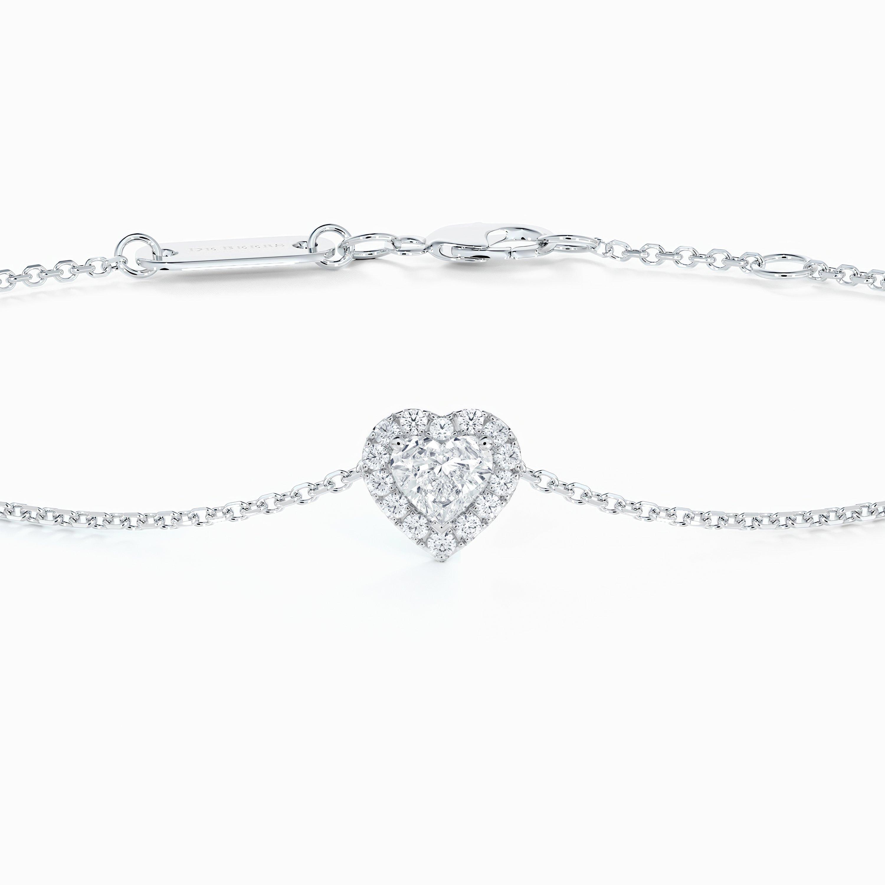 Aura Heart-Shaped Diamond Bracelet, image 2