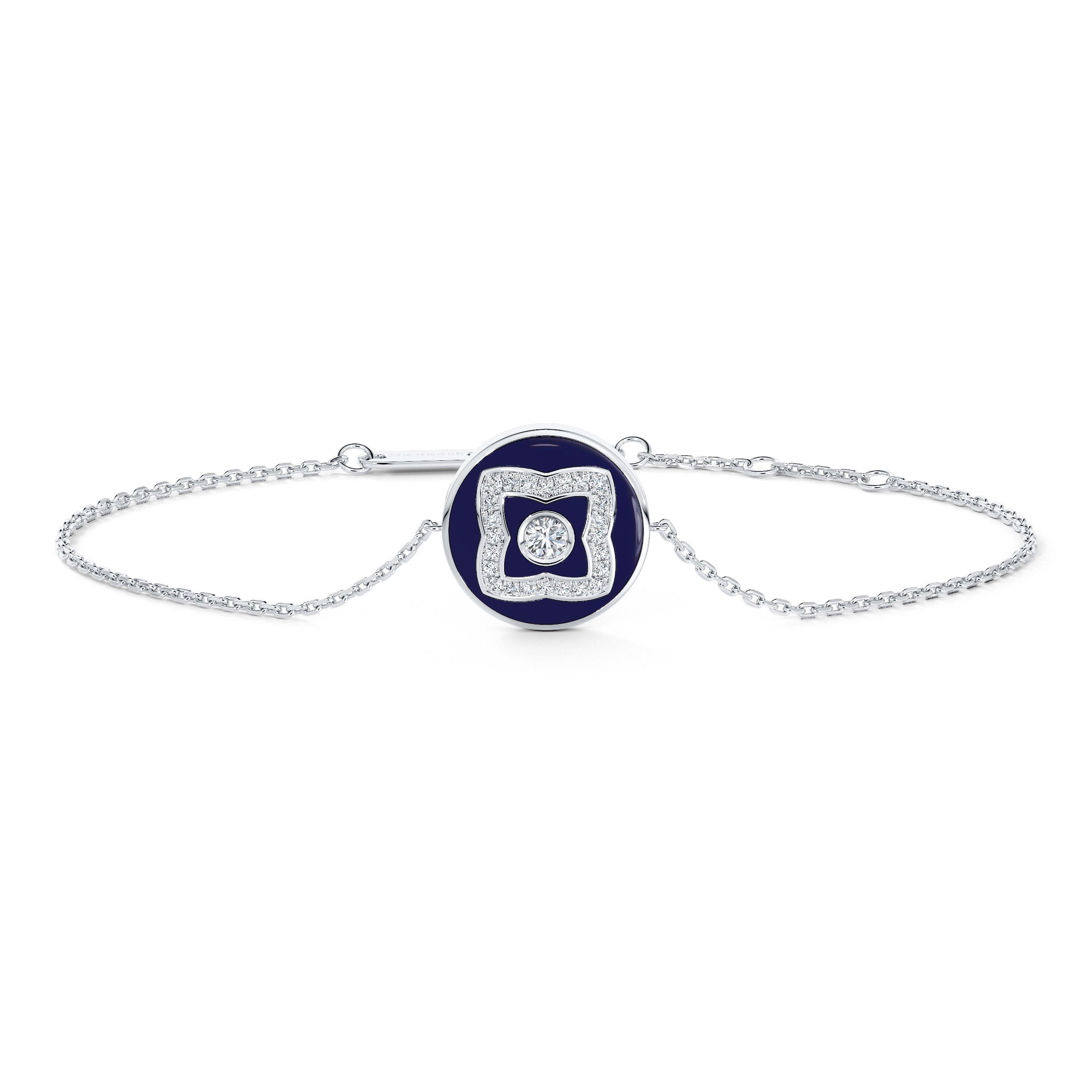 De Beers Talisman Charm Bracelet in White Gold