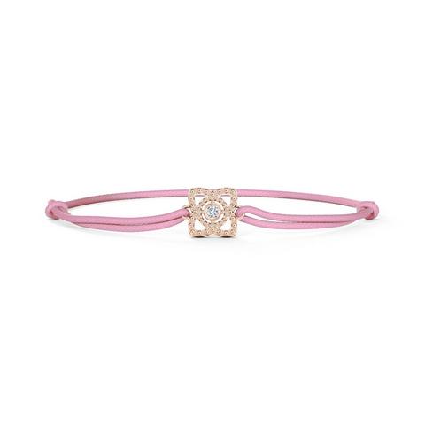 Enchanted Lotus pink cord bracelet
