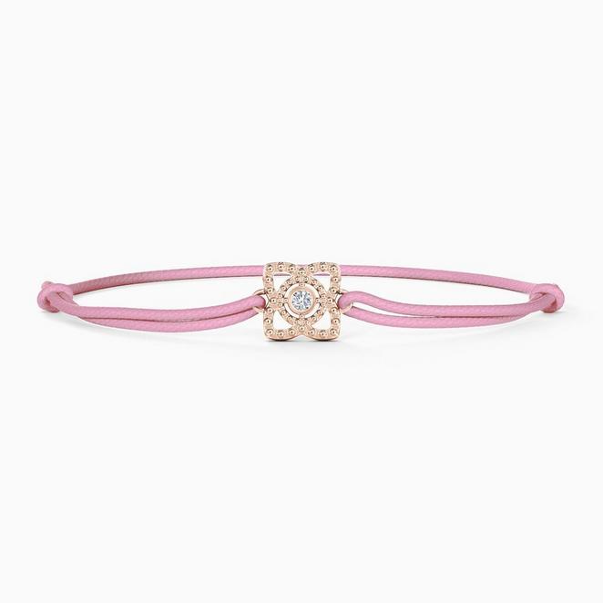 Enchanted Lotus pink cord bracelet, image 2