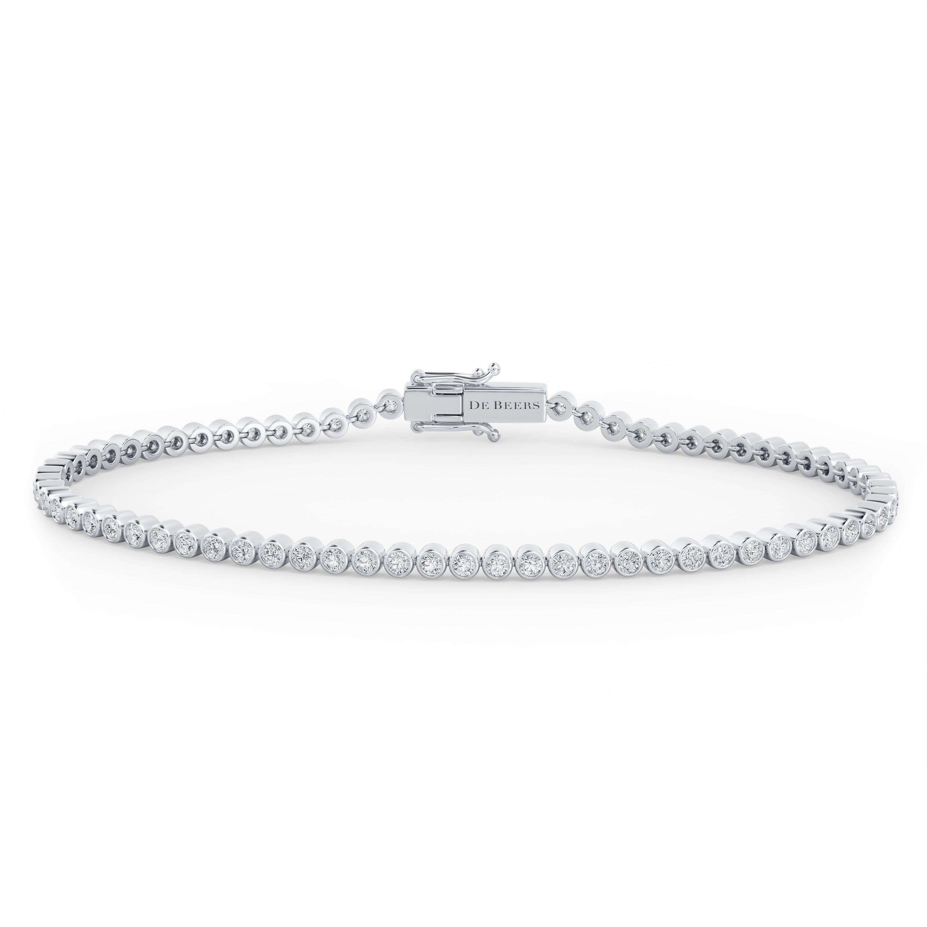 DB Classic Eternity Line Round Brilliant Diamond Bracelet, image 1