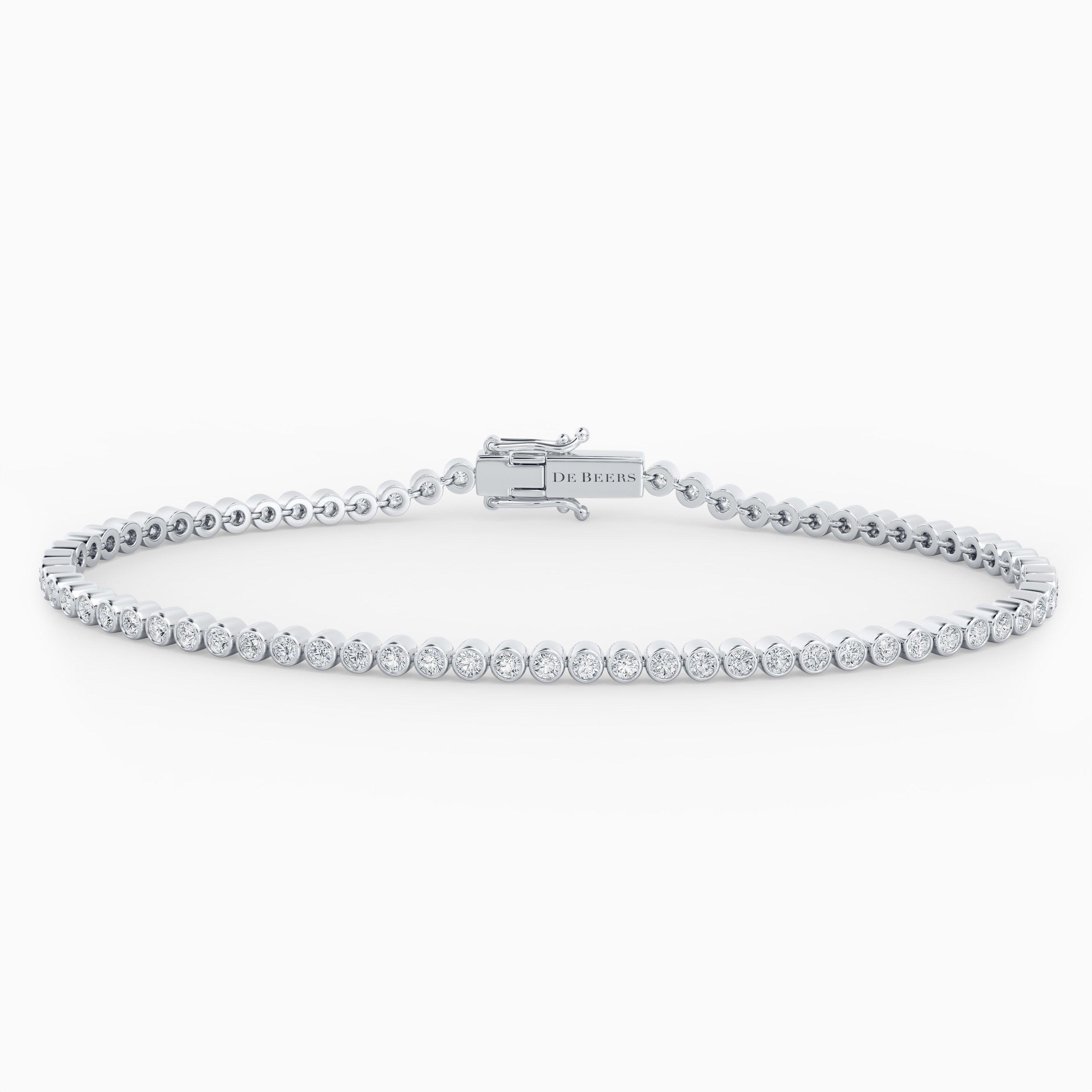 DB Classic Eternity Line Round Brilliant Diamond Bracelet, image 1