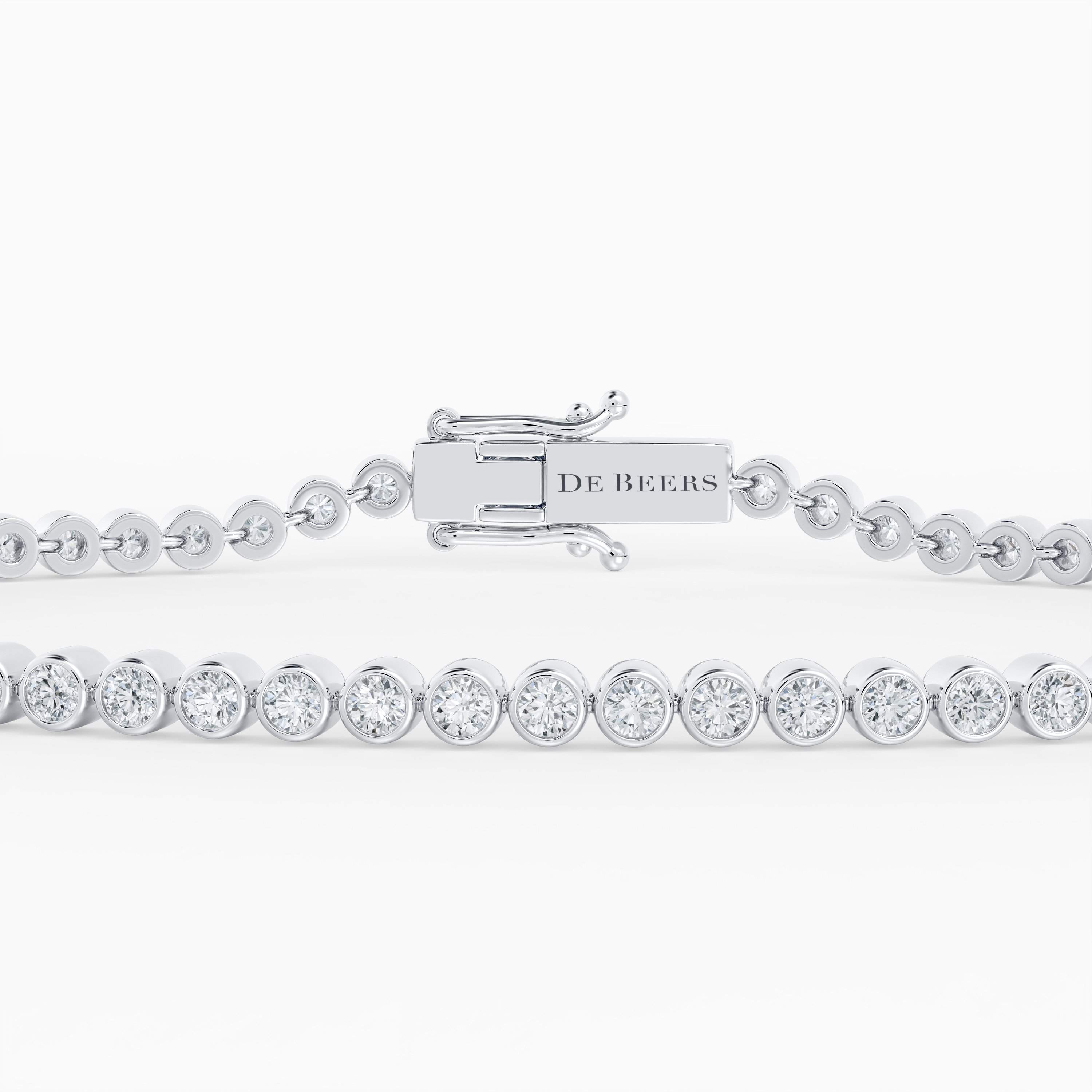 DB Classic Eternity Line 白金包鑲圓形鑽石手鍊  DB Classic Eternity Line 白金包鑲圓形鑽石手鍊 , image 2