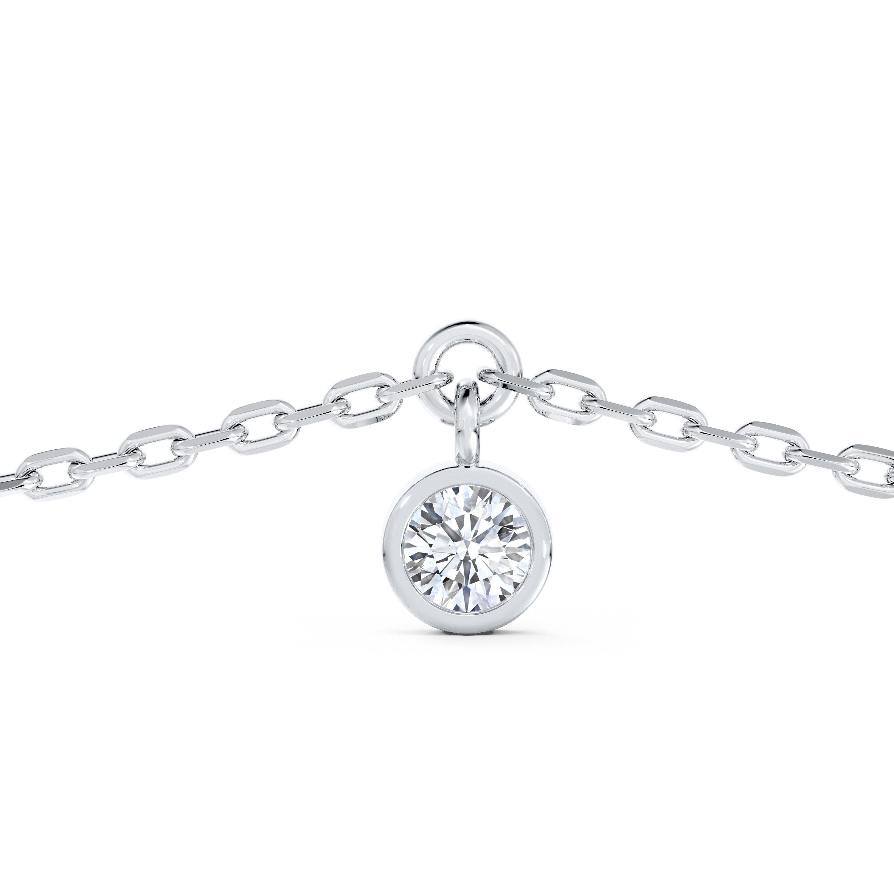 Clea One Diamond Bracelet In White Gold