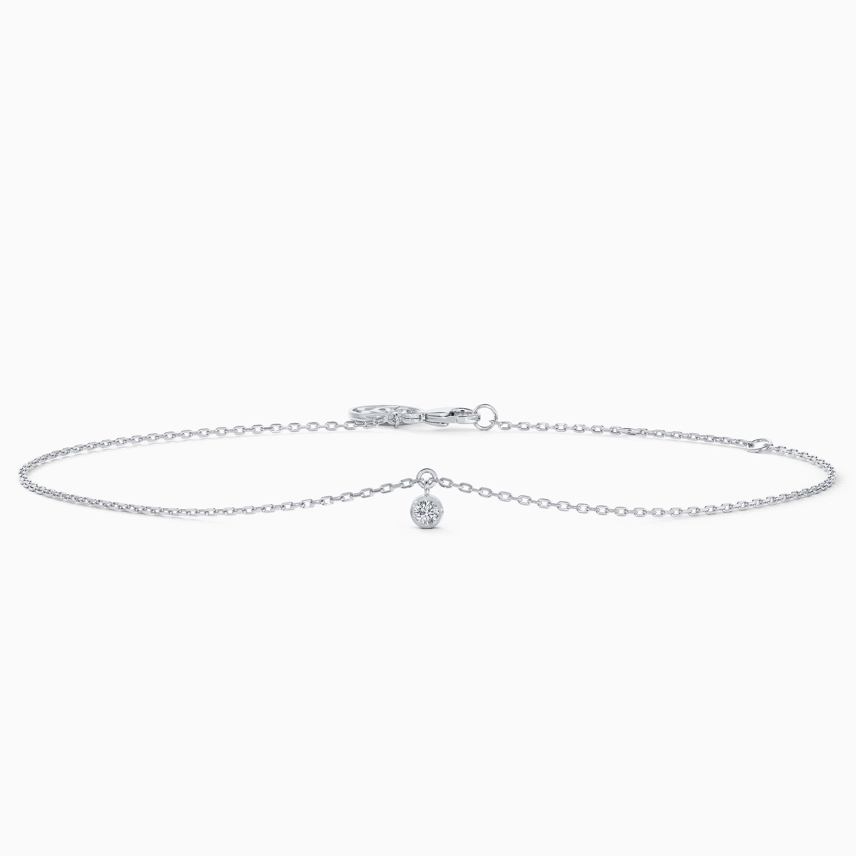 Clea One Diamond Bracelet In White Gold, image 1