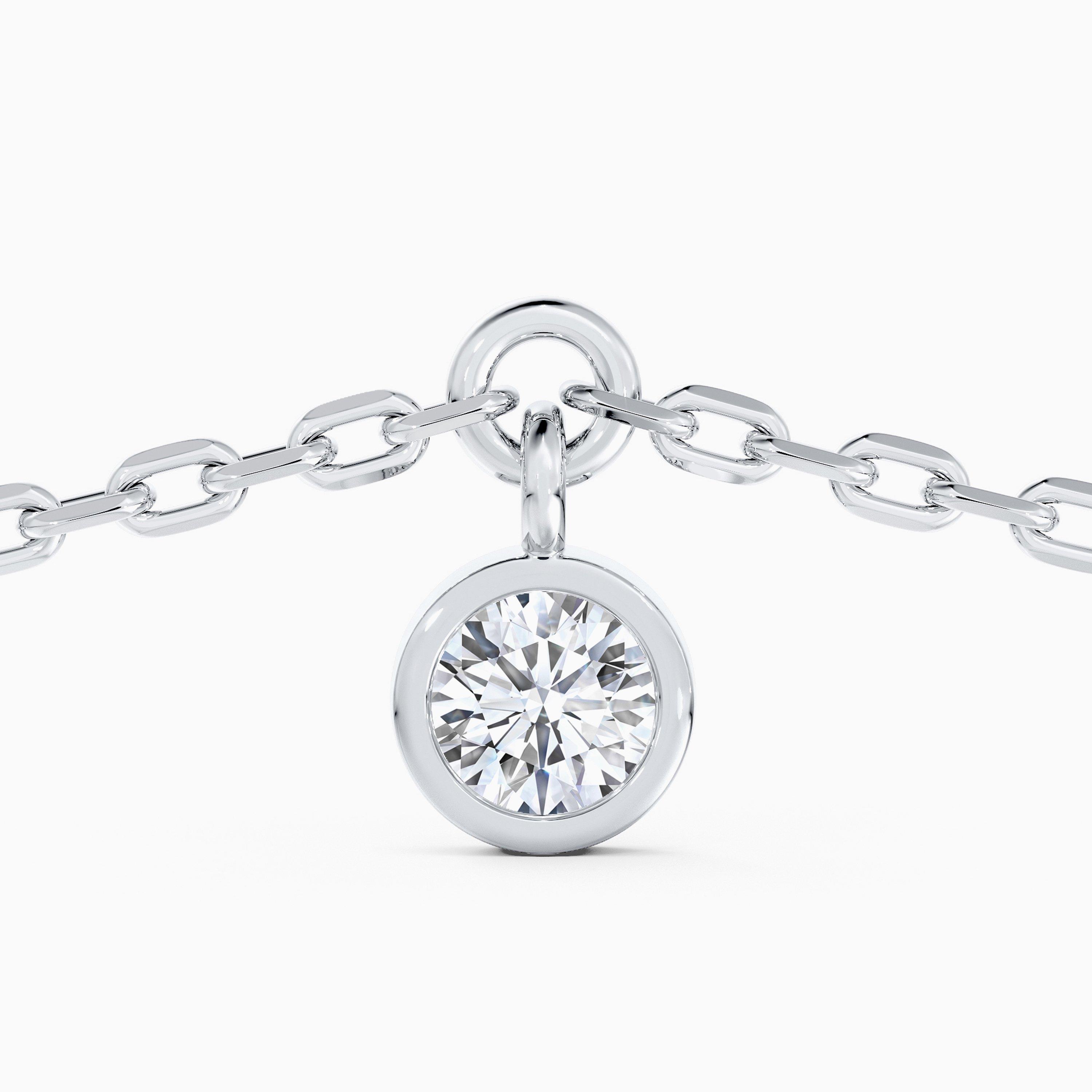 CLEA白金單鑽手鍊, image 3