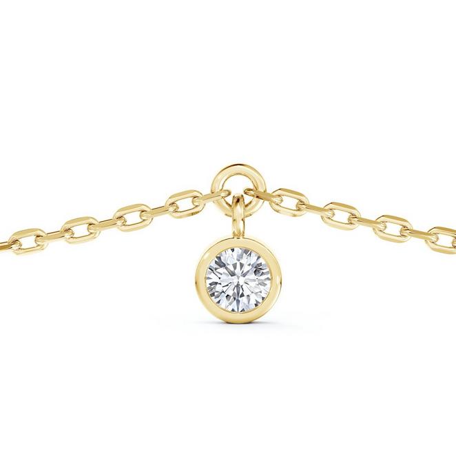 Clea One Diamond Bracelet In Yellow Gold, image 2