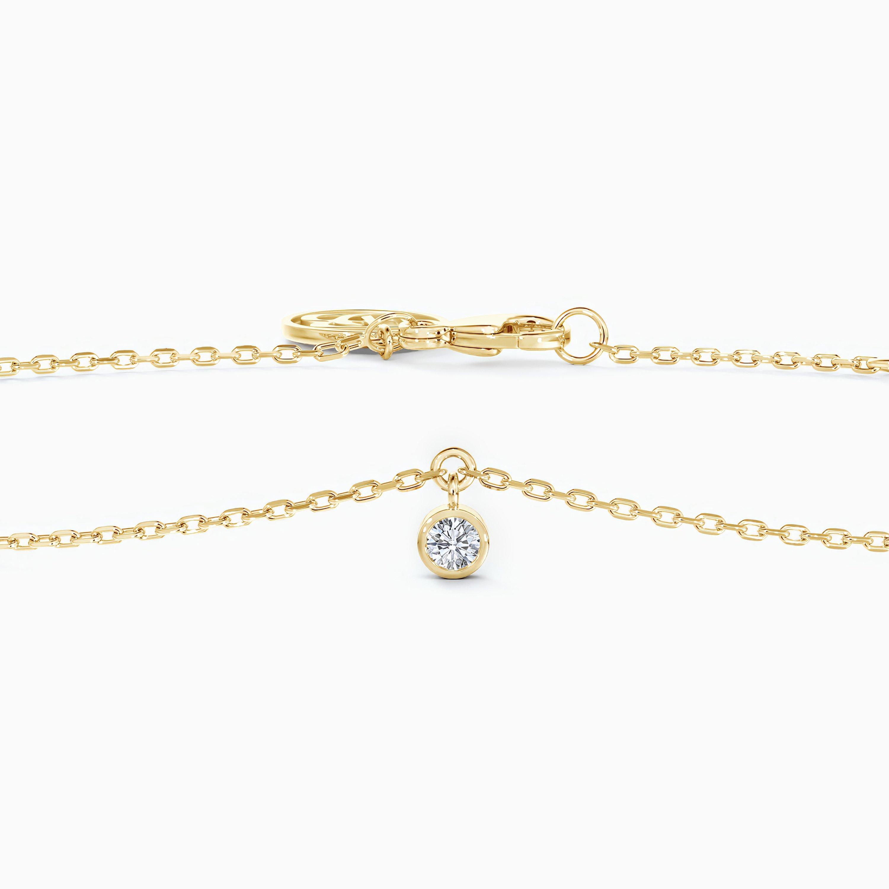 Clea One Diamond Bracelet In Yellow Gold, image 2