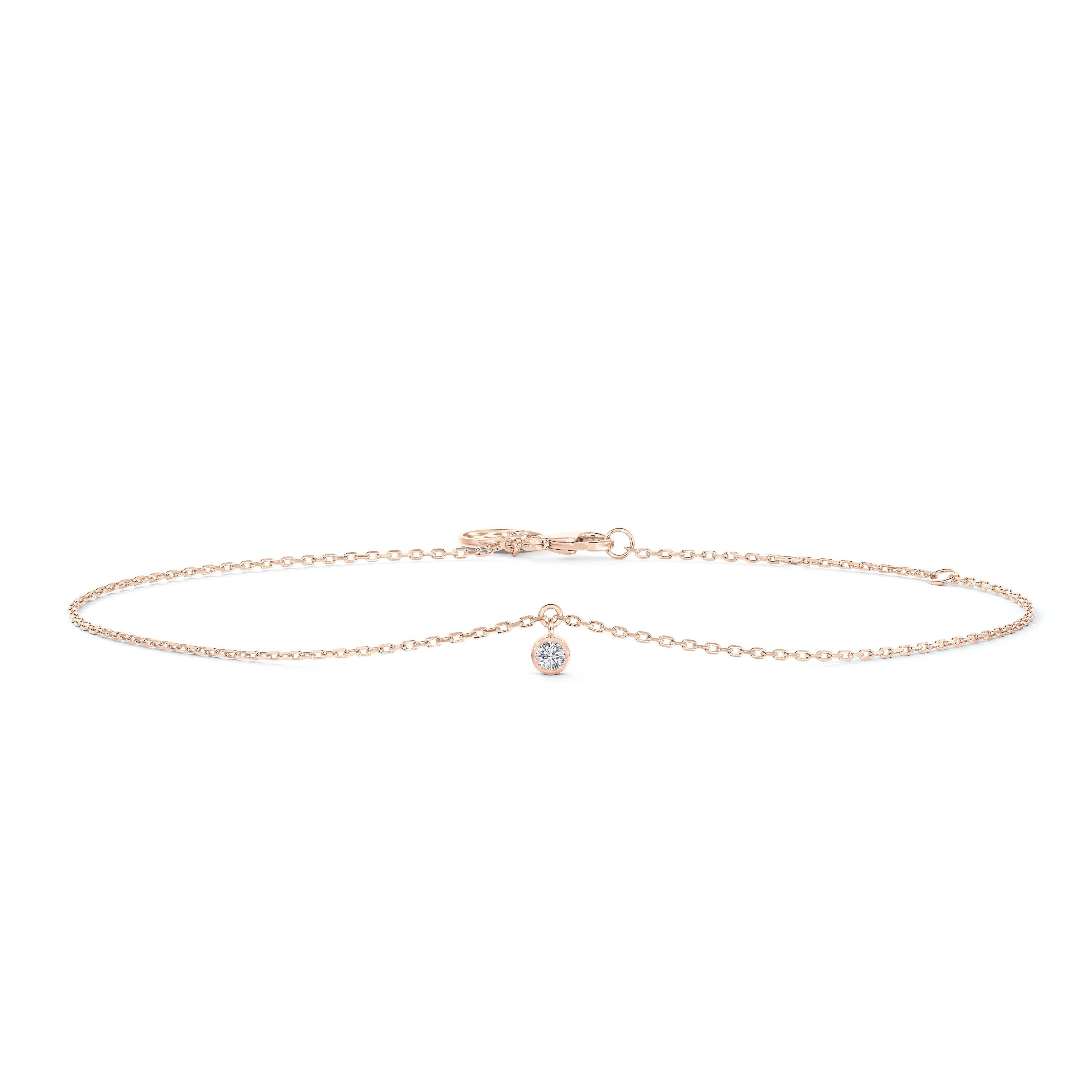 Clea One Diamond Bracelet In Rose Gold | De Beers US