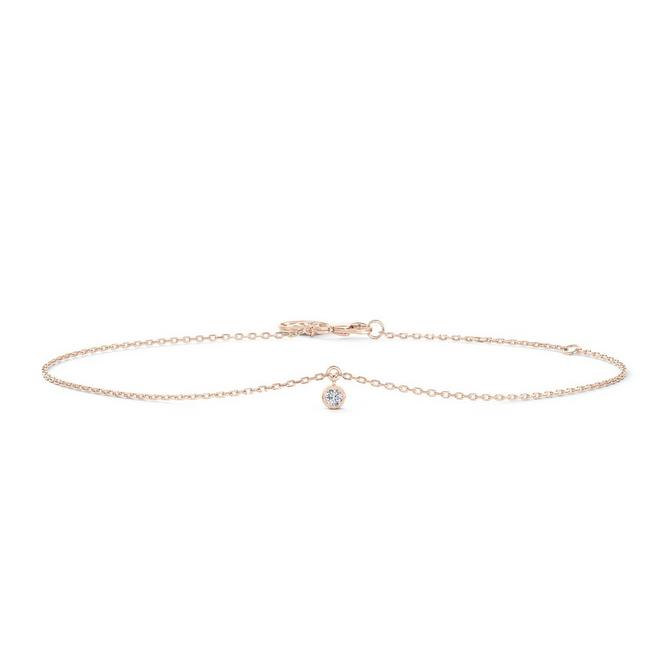 Clea One Diamond Bracelet In Rose Gold, image 1