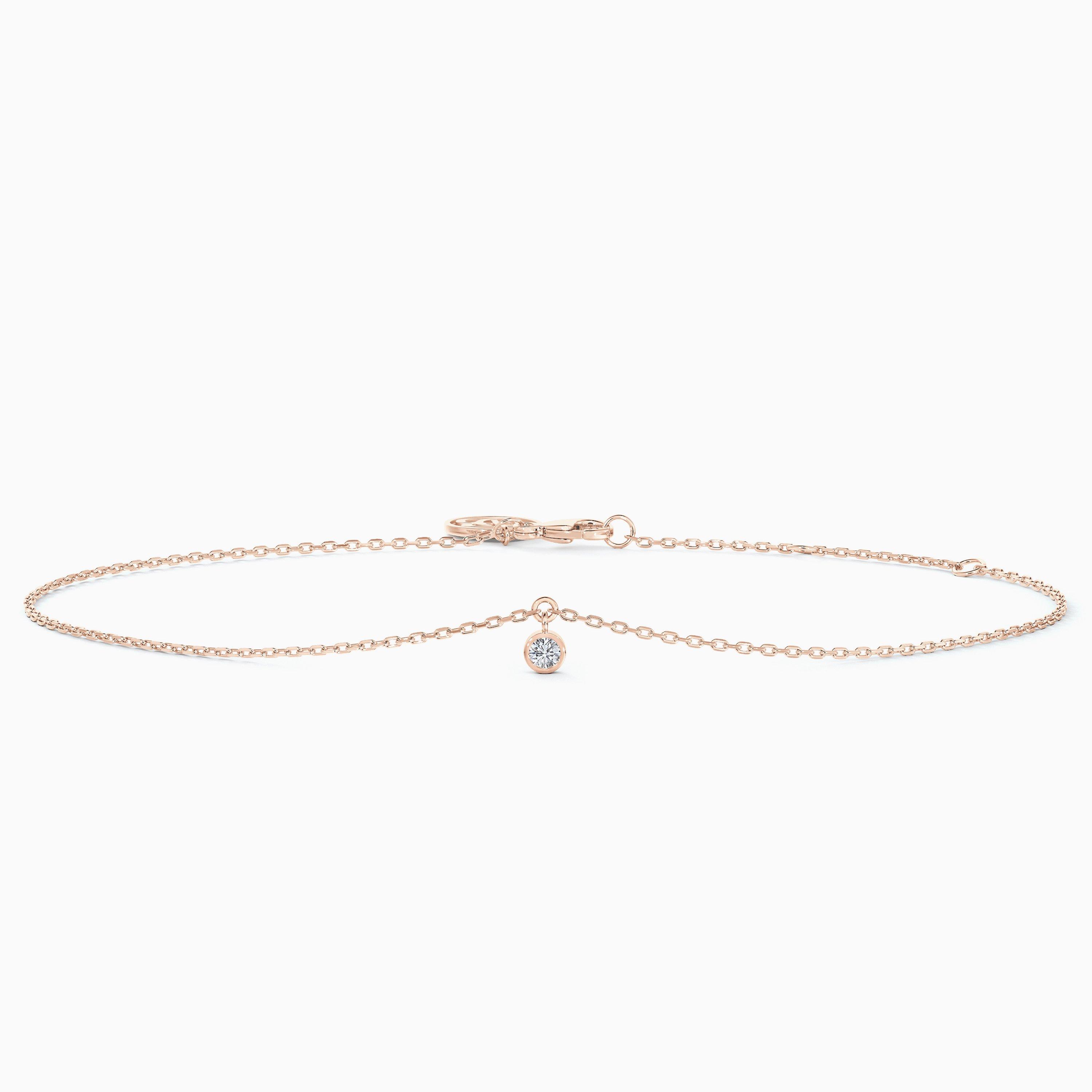 Clea One Diamond Bracelet In Rose Gold, image 1